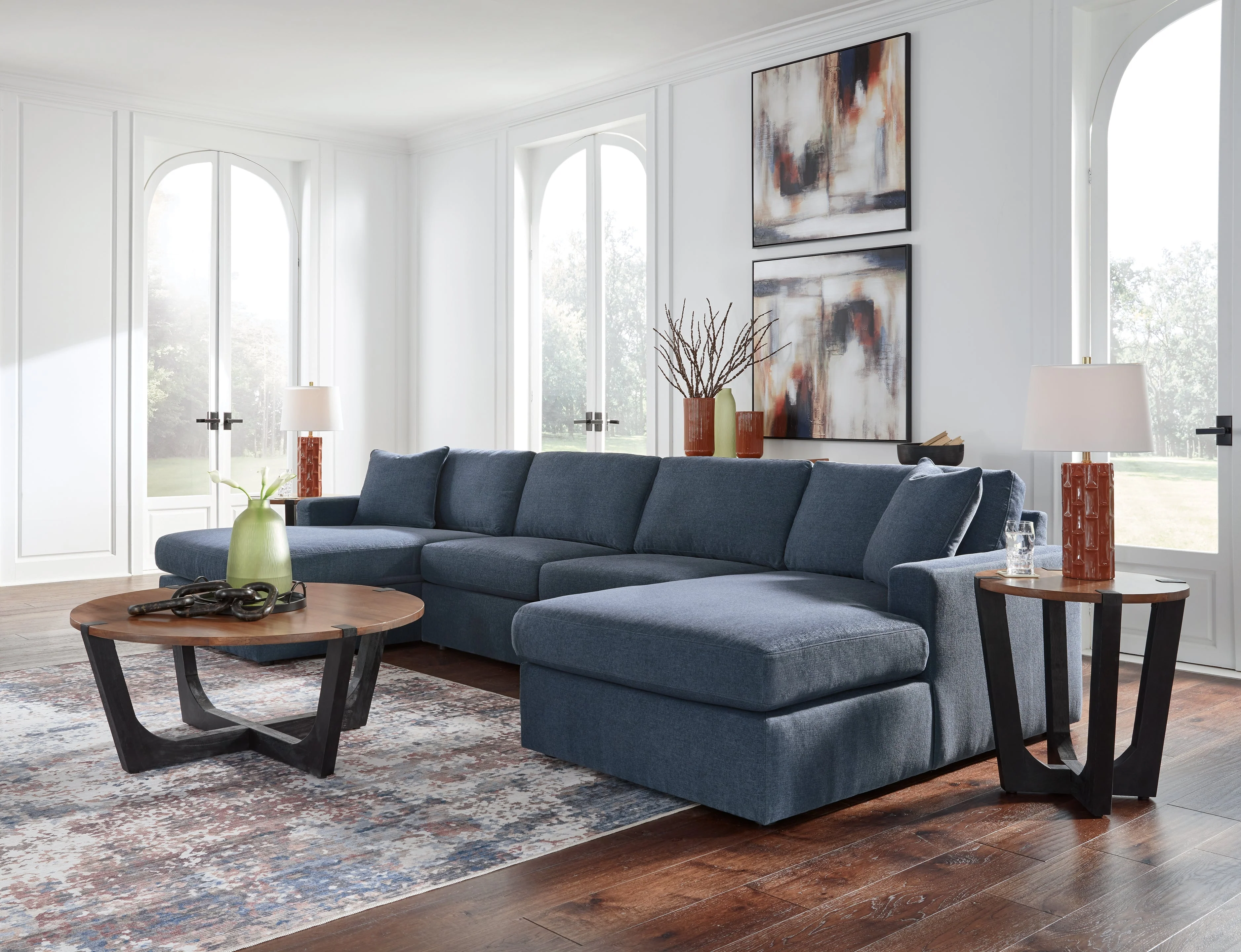 Hanneforth Coffee Table with 1 End Table in Brown/Black - Image 9