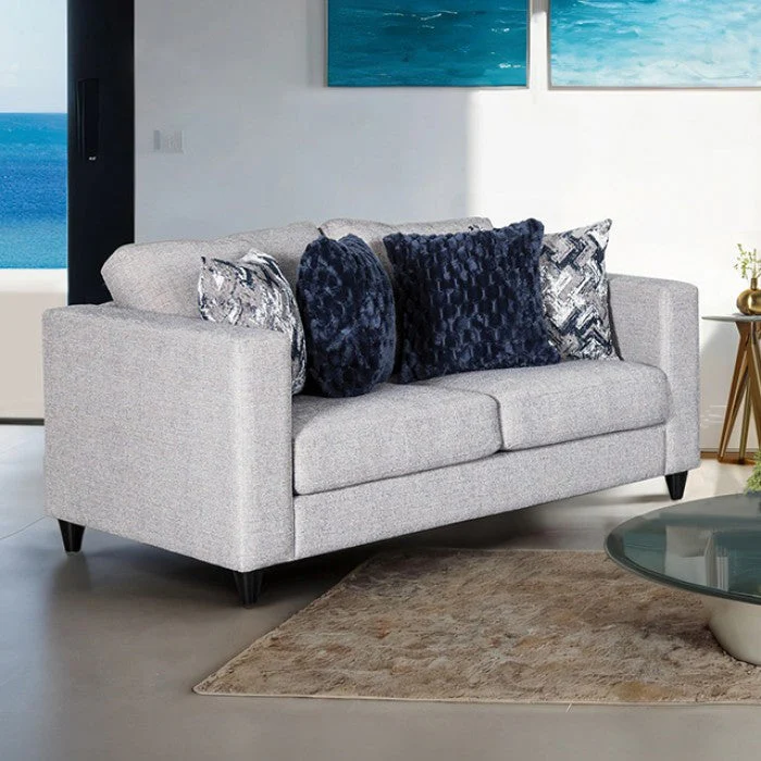 Harlow Light Gray Living Room Set - Image 3