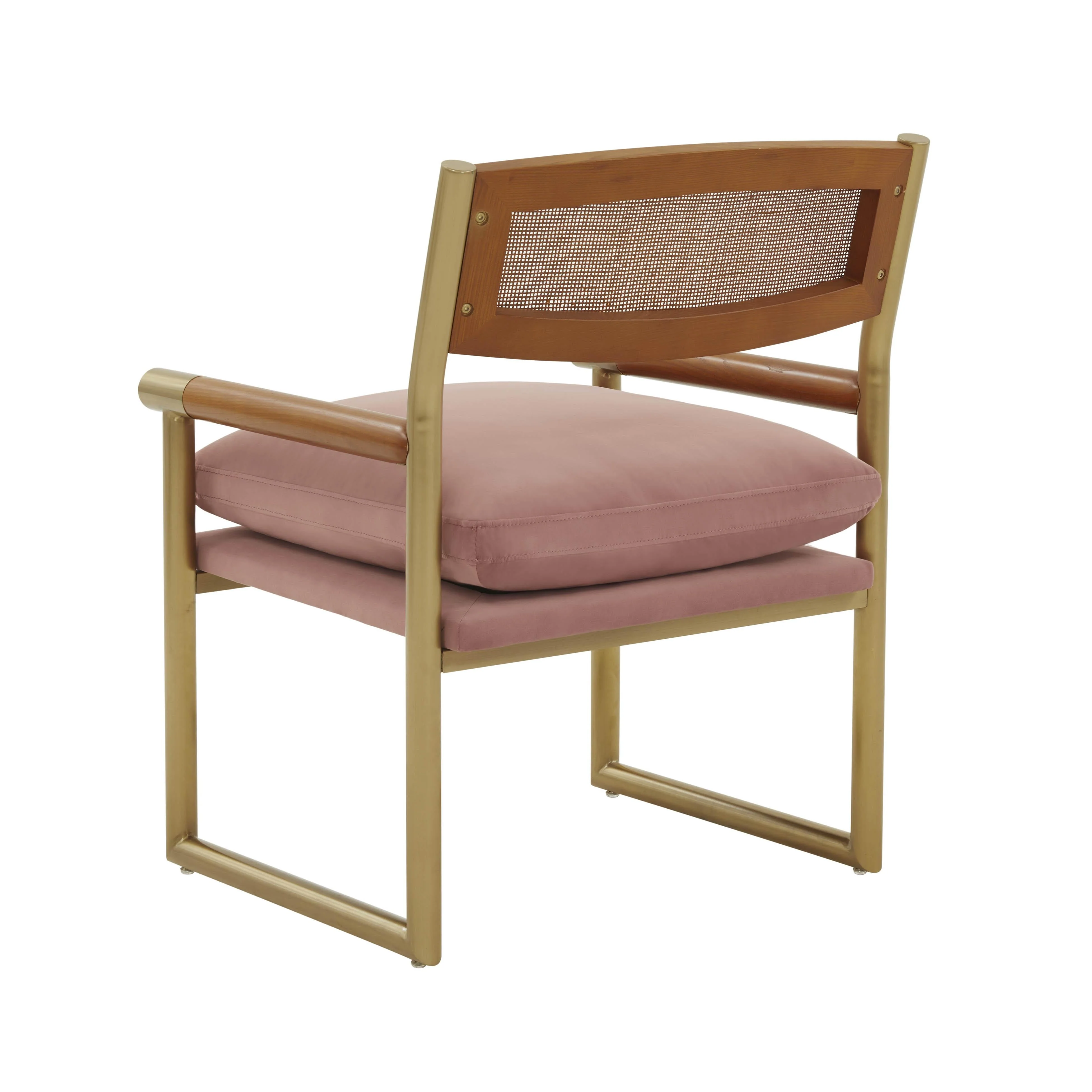 Harlow Rattan Velvet Chair - Image 10