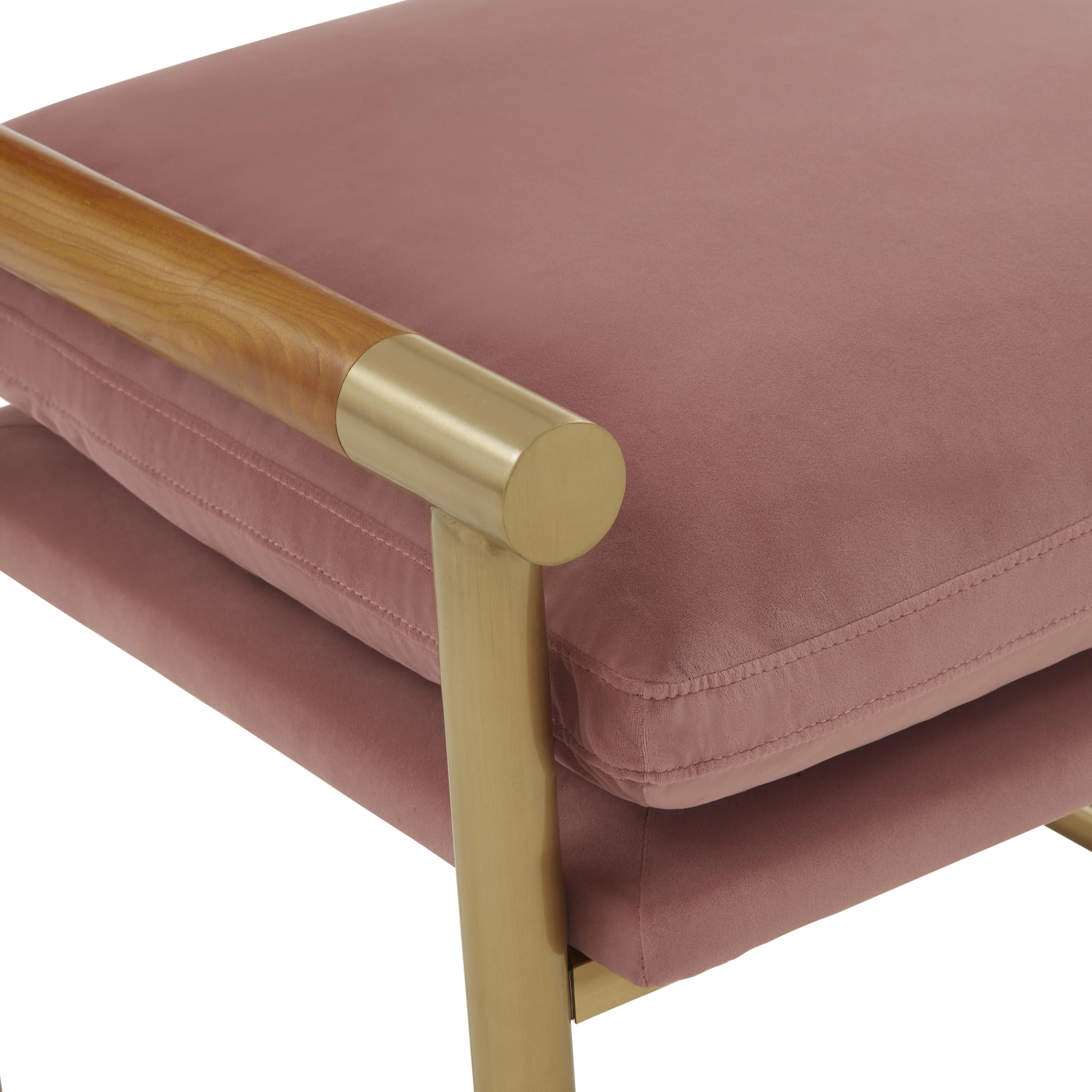 Harlow Rattan Velvet Chair - Image 11