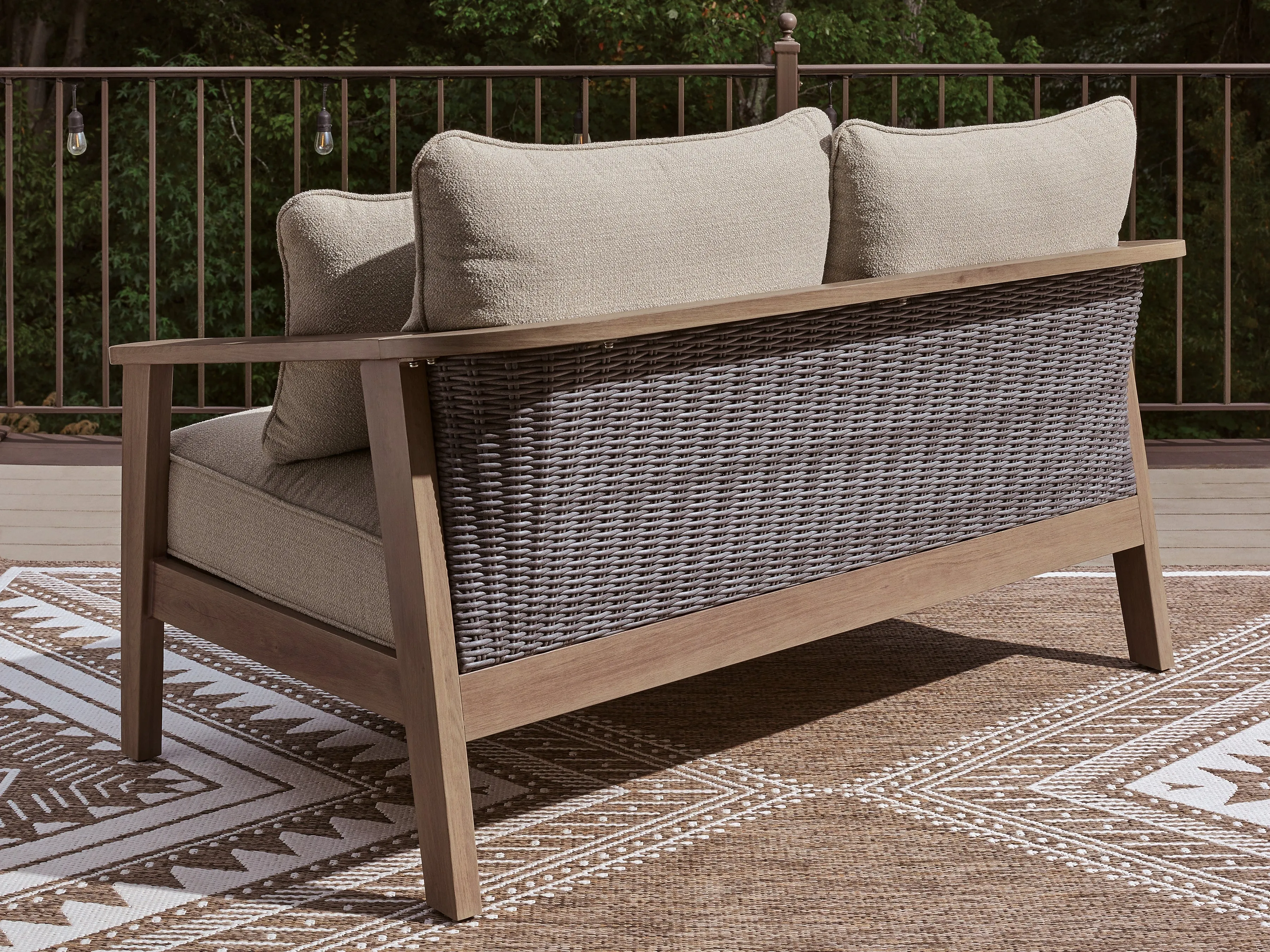 Harmony Headlands Natural/Gray Loveseat w/Cushion - Image 5