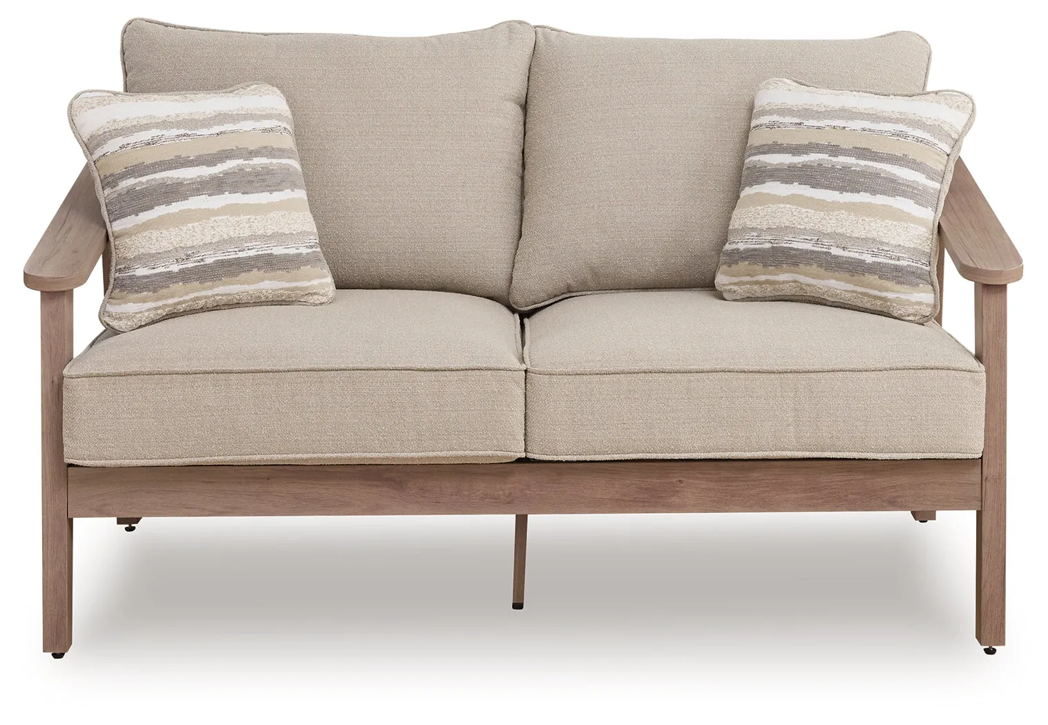 Harmony Headlands Natural/Gray Loveseat w/Cushion - Image 3