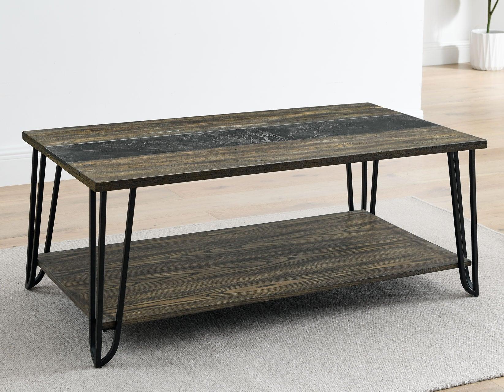 Harper Cocktail Table with SIntered Stone Inlay - Image 2