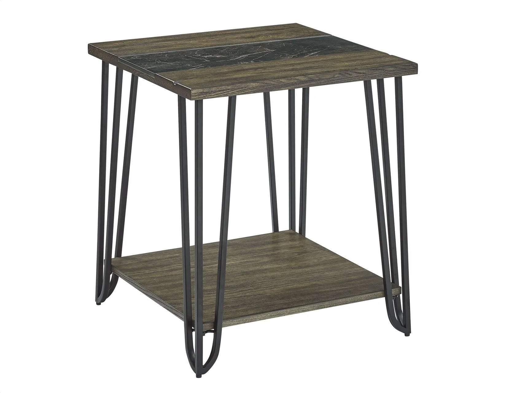 Harper End Table with SIntered Stone Inlay - Image 3