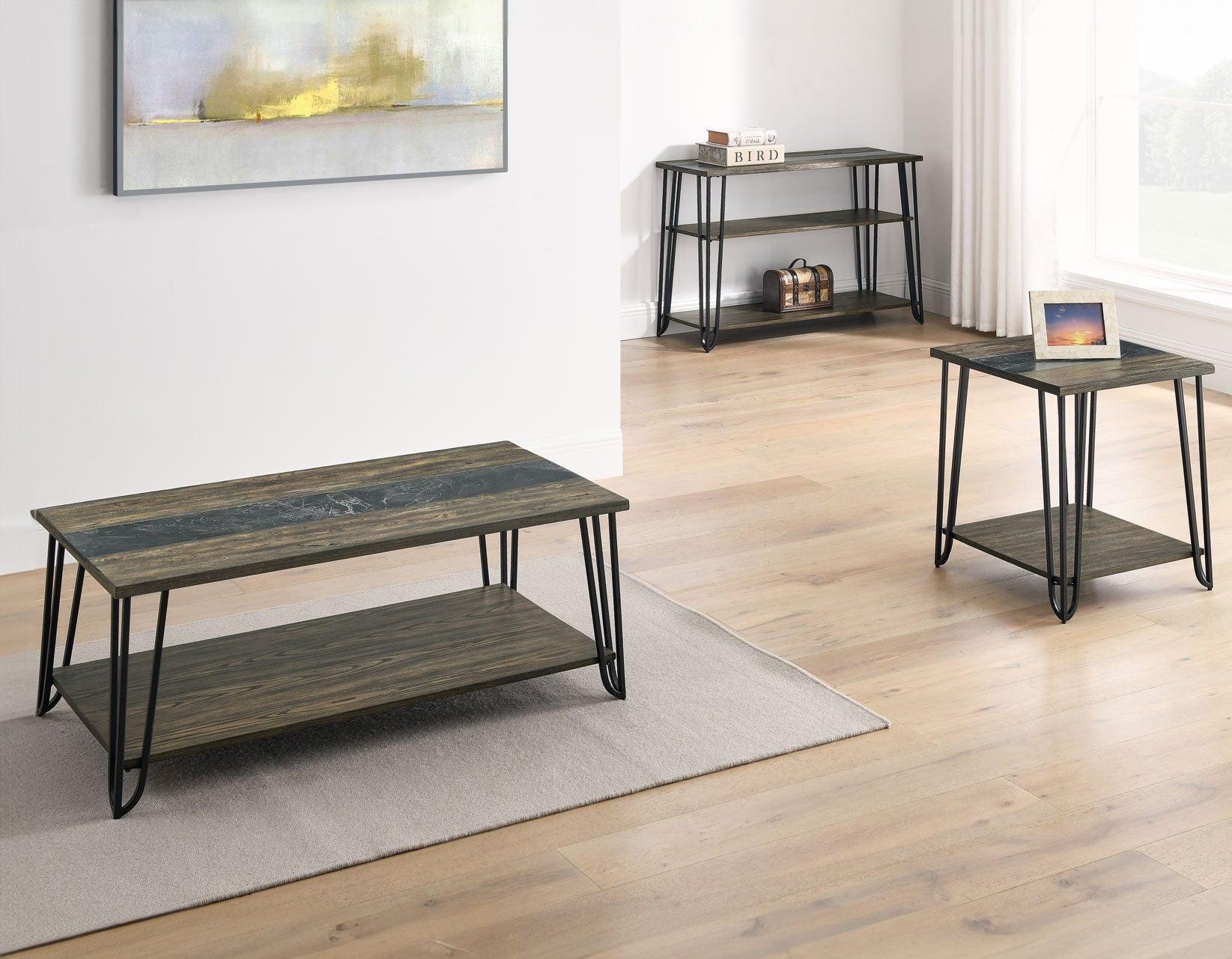 Harper Sofa Table with SIntered Stone Inlay - Image 6