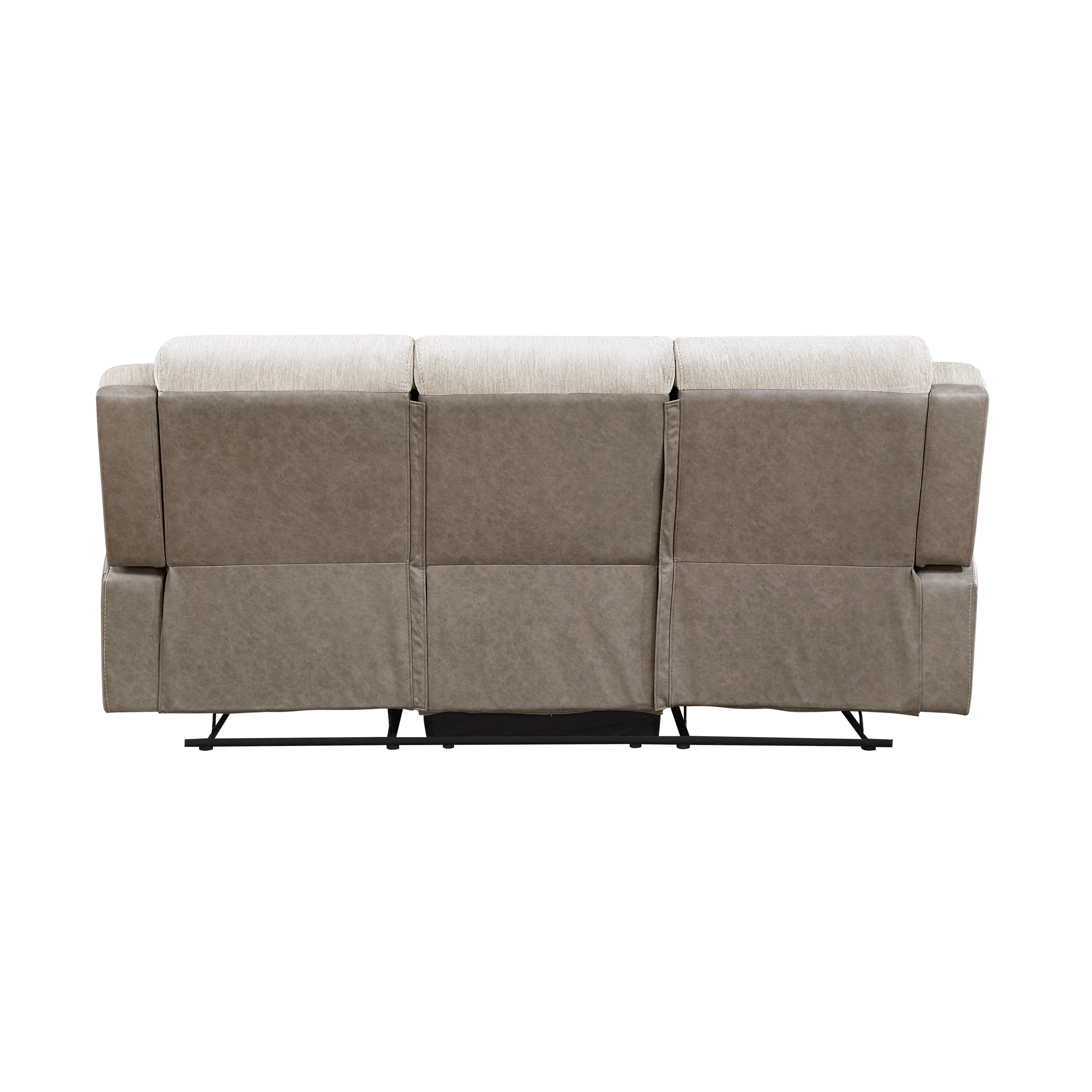 Harriette Beige/Brown Double Reclining Living Room Set - Image 6