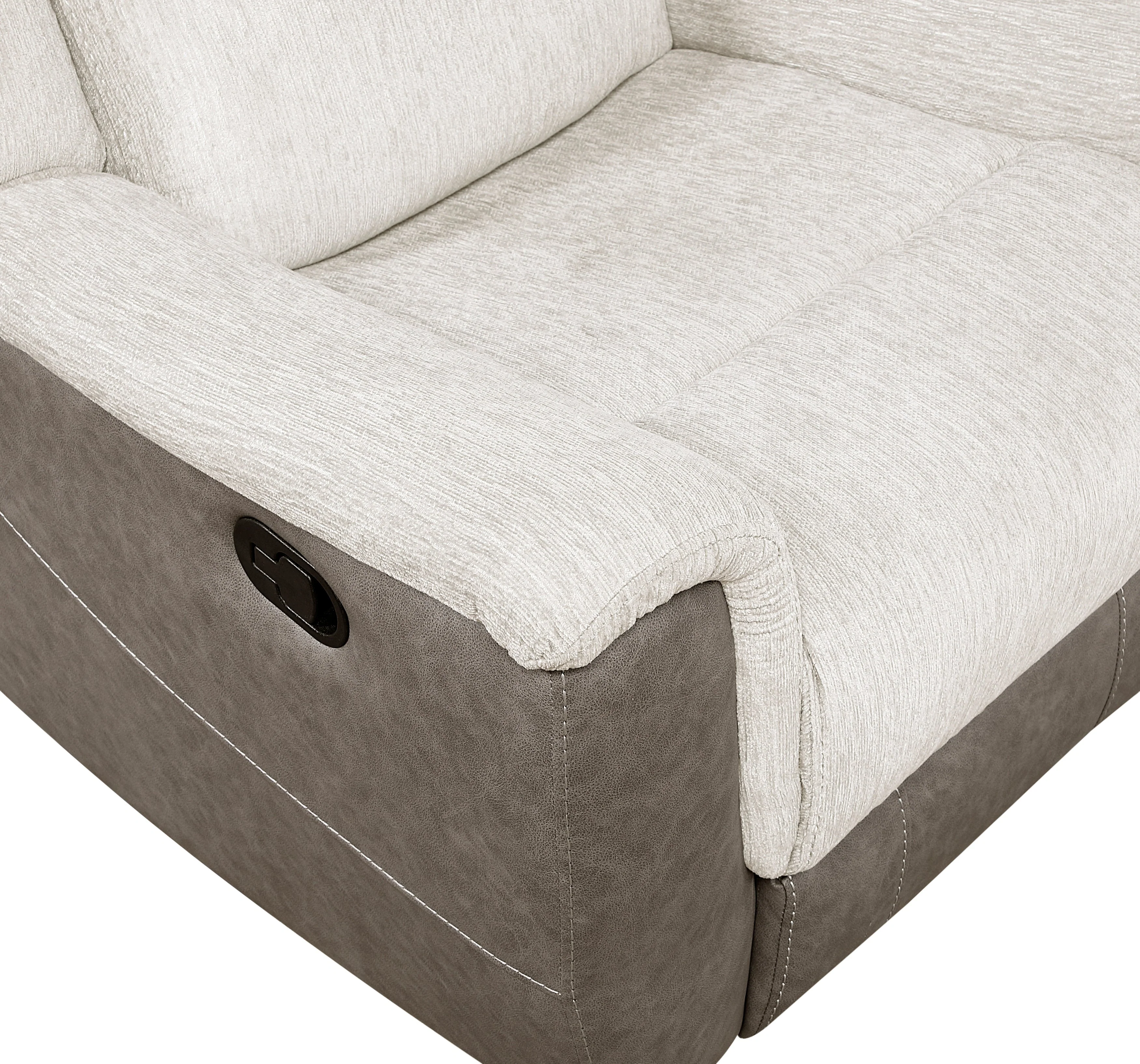 Harriette Beige/Brown Reclining Chair - Image 10