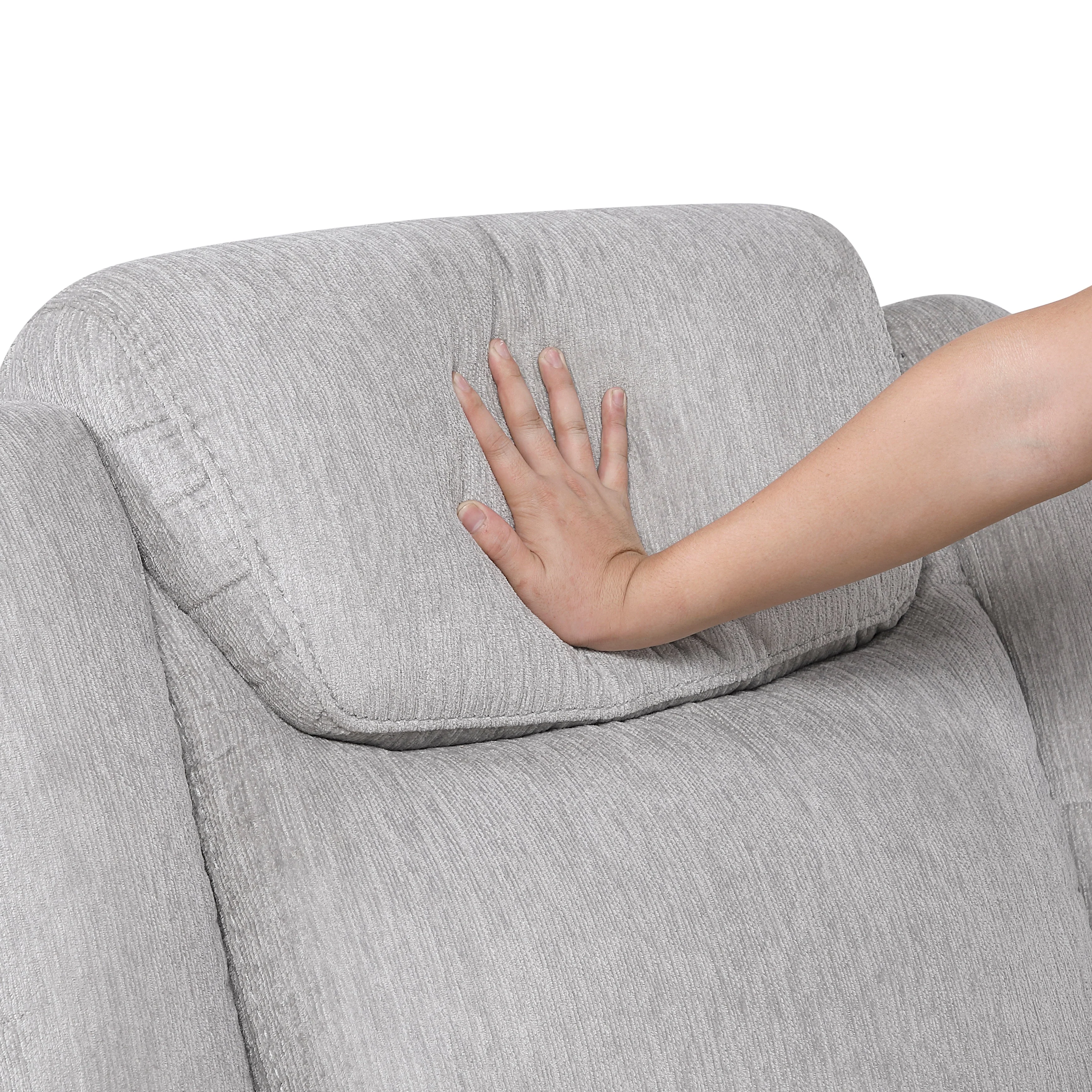 Harriette Gray Double Reclining Loveseat with Center Console - Image 7