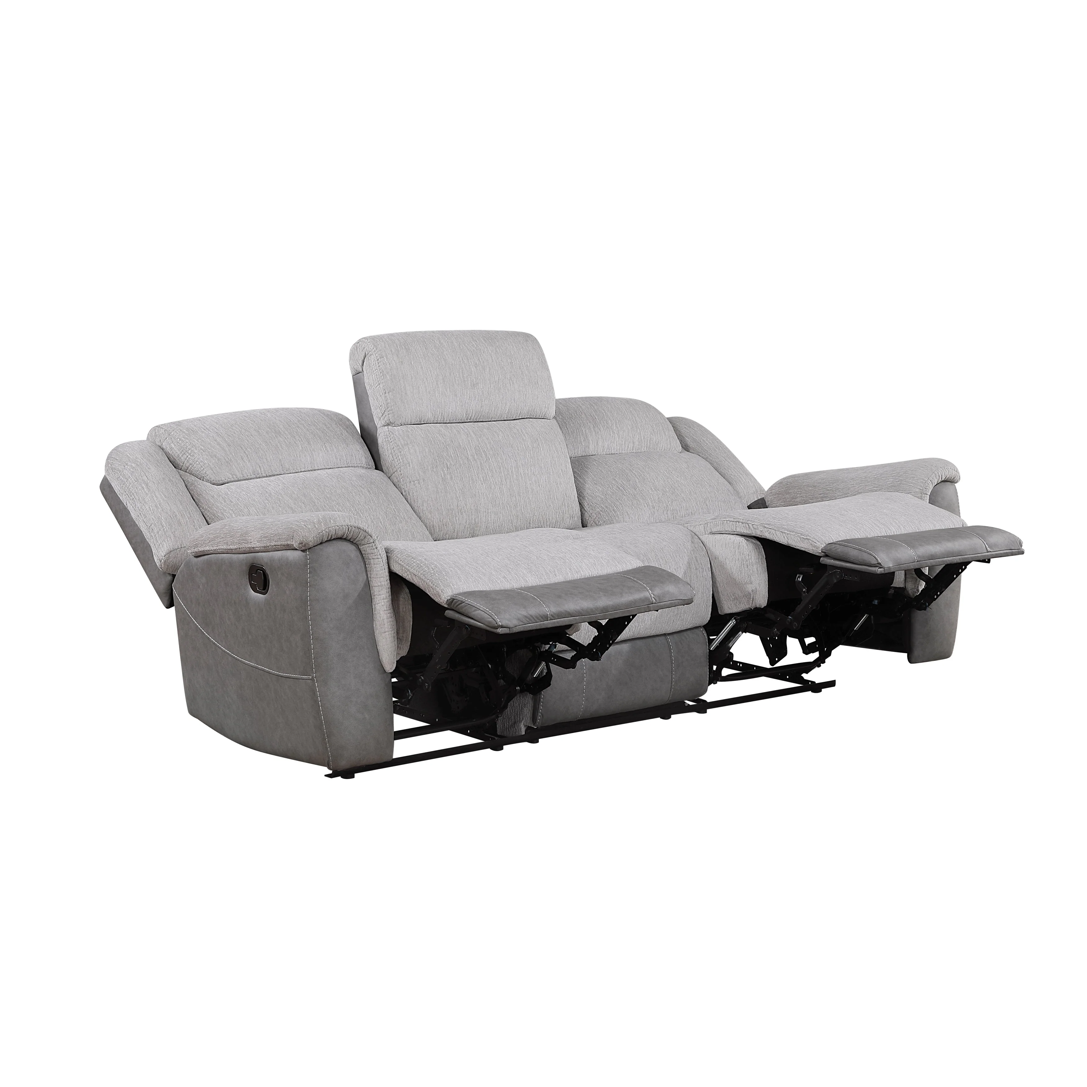 Harriette Gray Double Reclining Sofa - Image 4