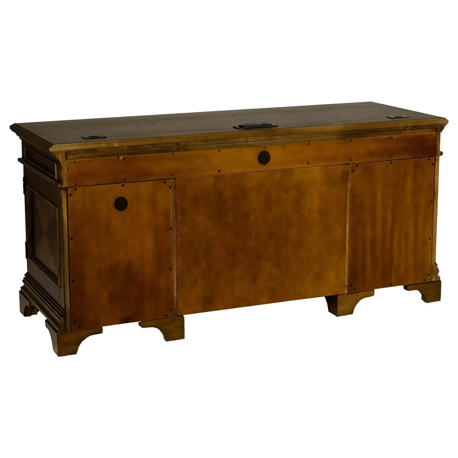 Hartshill Burnished Oak Credenza with Power Outlet - Image 5