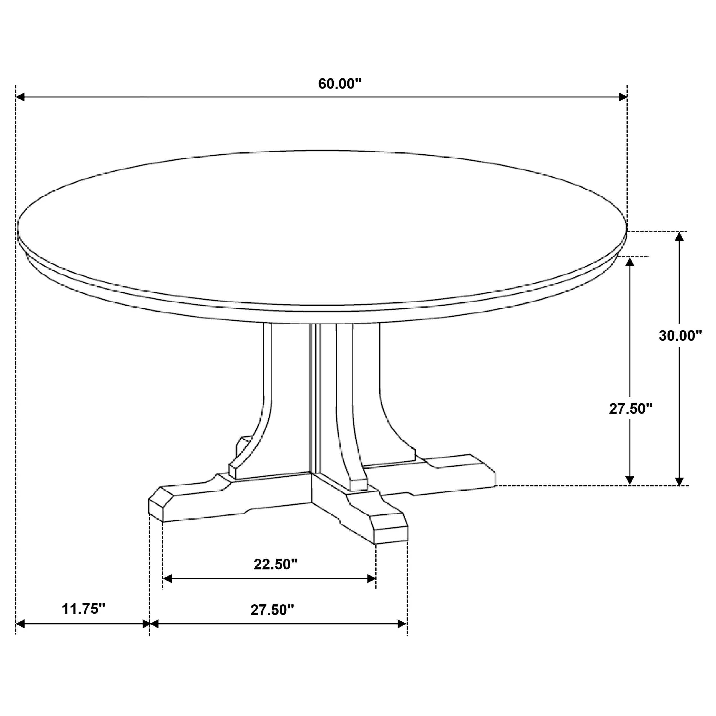 Hartville Natural Light Brown 7-Piece Round Dining Table Set - Image 13