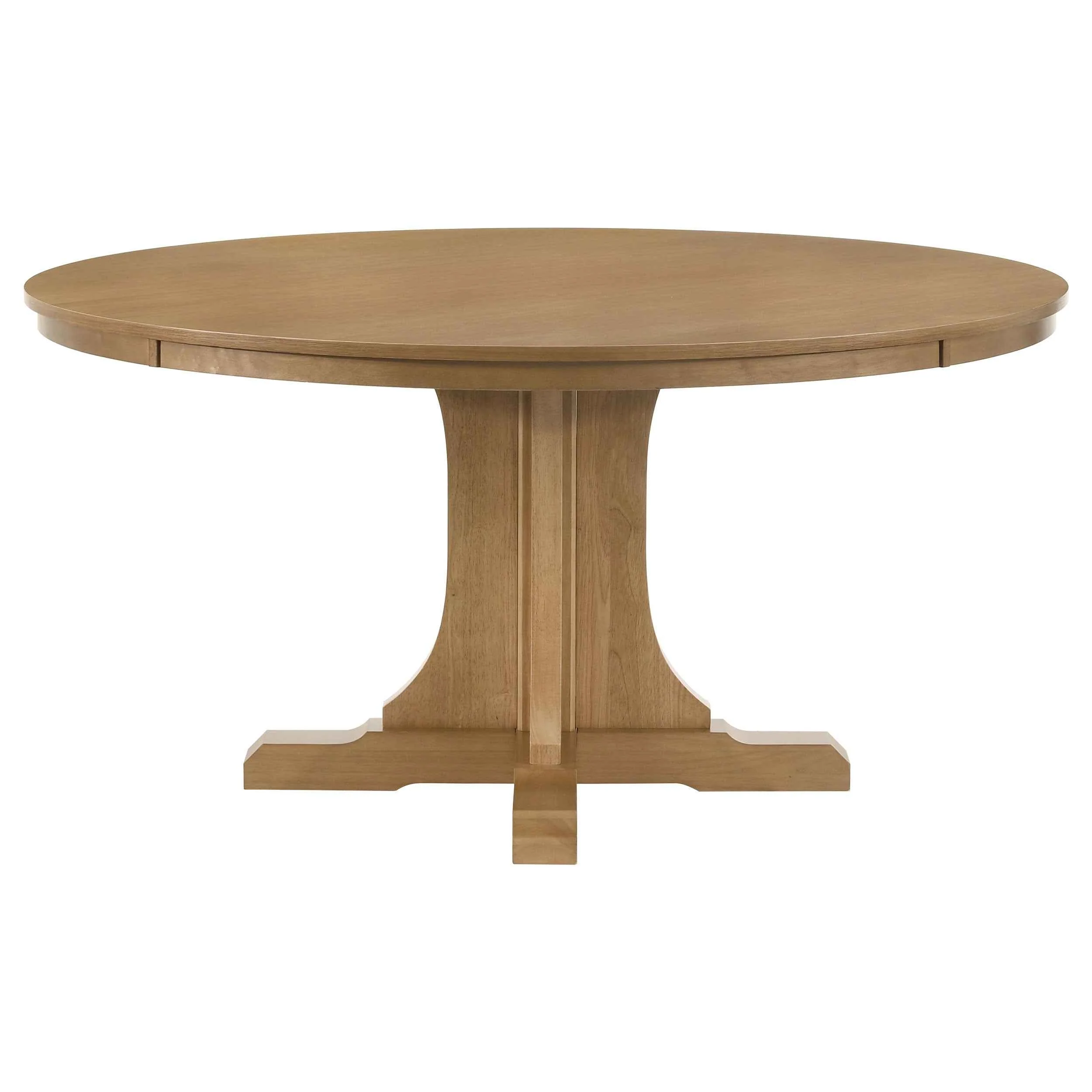 Hartville Natural Light Brown 7-Piece Round Dining Table Set - Image 4