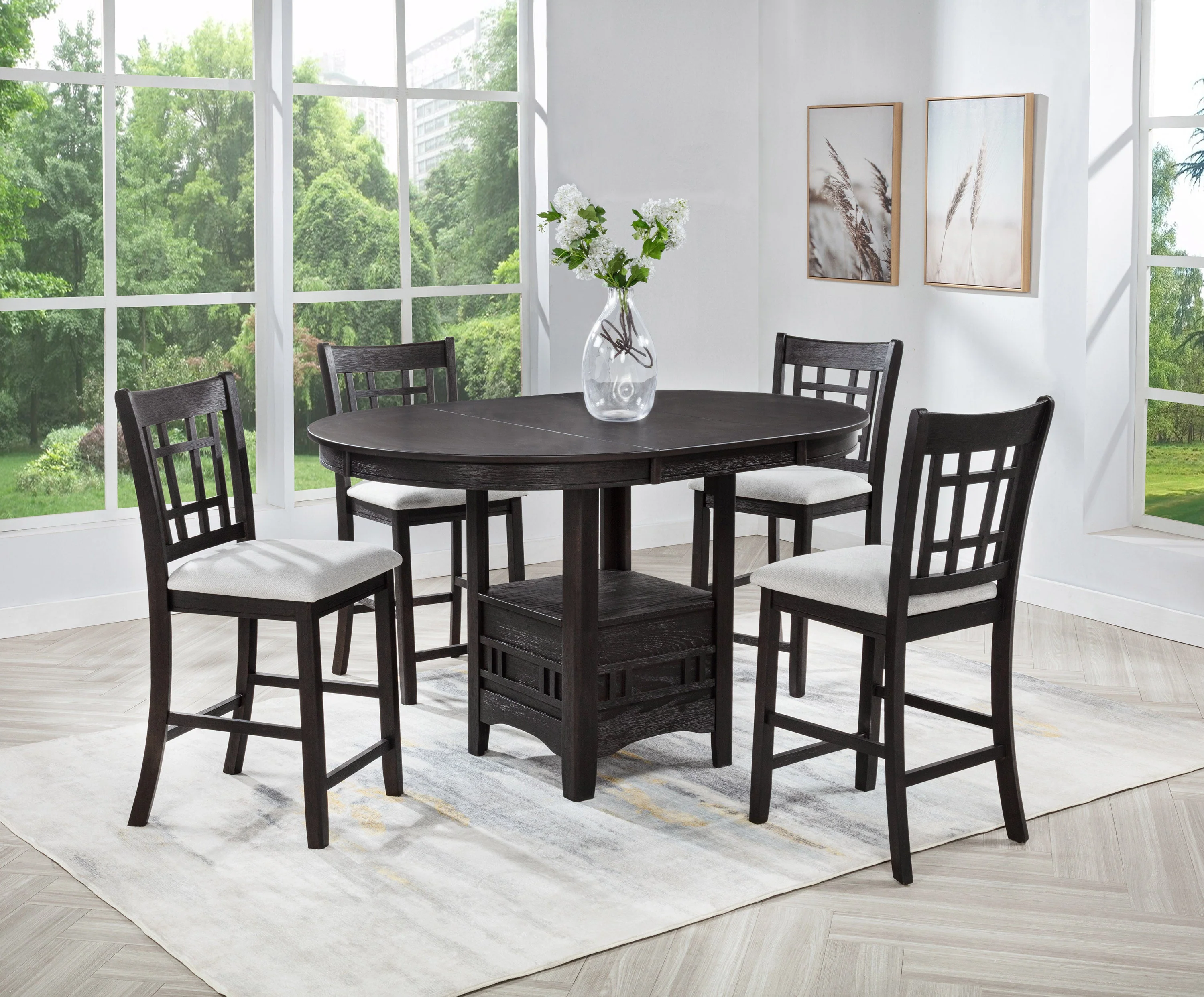 Hartwell Charcoal Counter Height Table - Image 3
