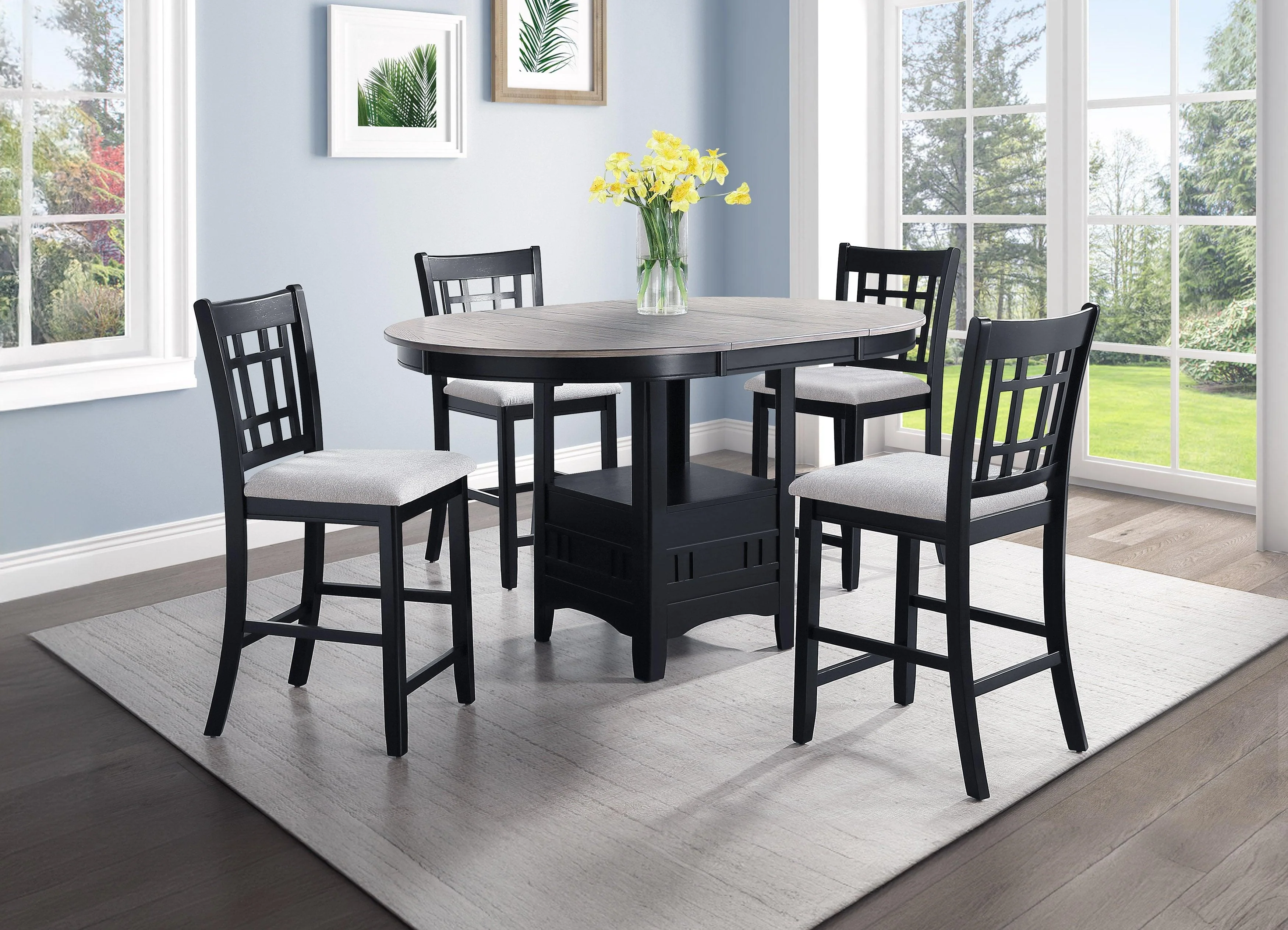 Hartwell Light Gray Counter Height Dining Chair, Set of 2 - Image 3