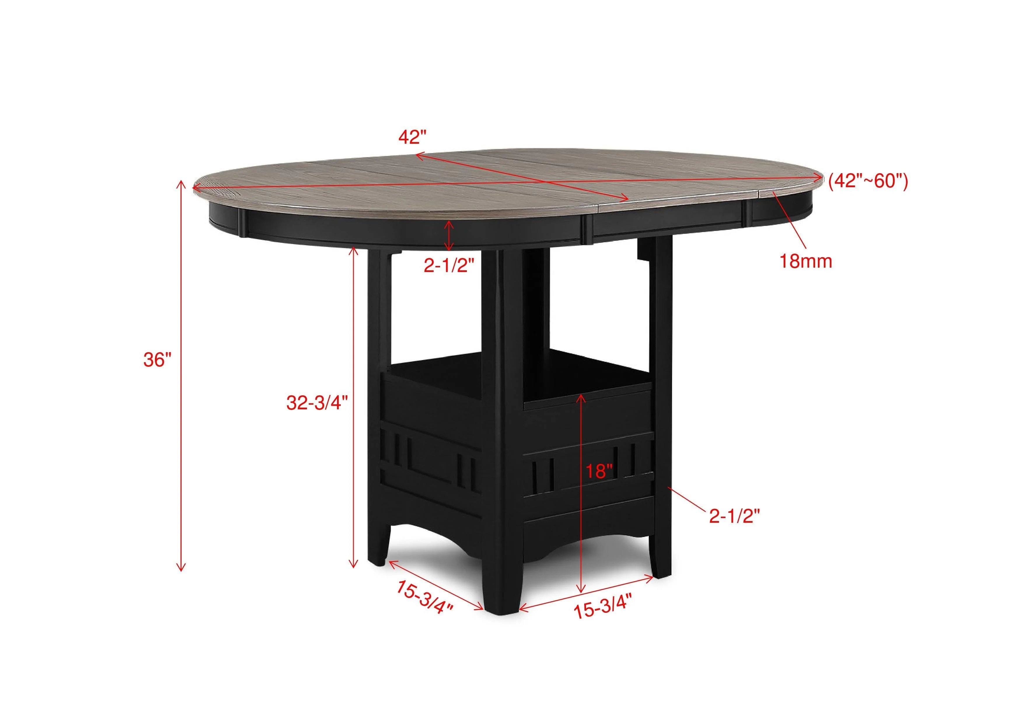Hartwell Light Gray Counter Height Dining Set - Image 6
