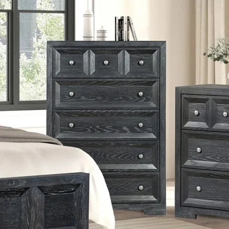 Hatton Cross Weathered Black 5-Piece Queen Bedroom Set (N2) - Image 5