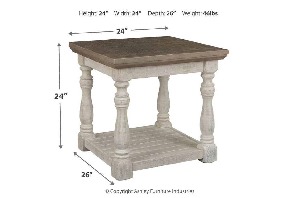 Havalance Gray/White End Table - Image 3