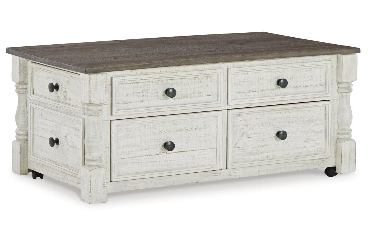 Havalance White/Gray Lift Top Coffee Table and 2 End Tables - Image 3