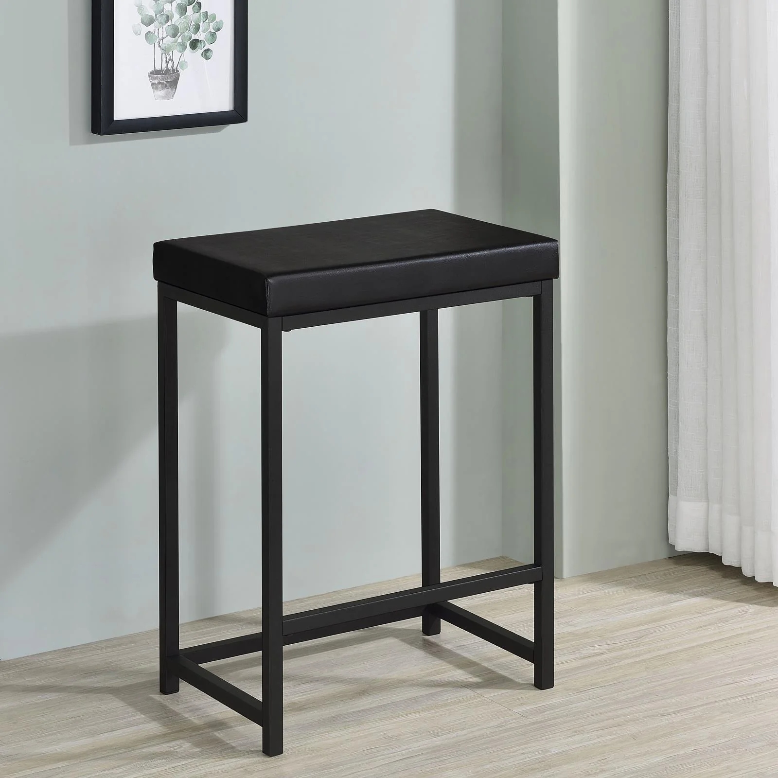 Hawes Black 4-Piece Multipurpose Counter Height Table Set - Image 5