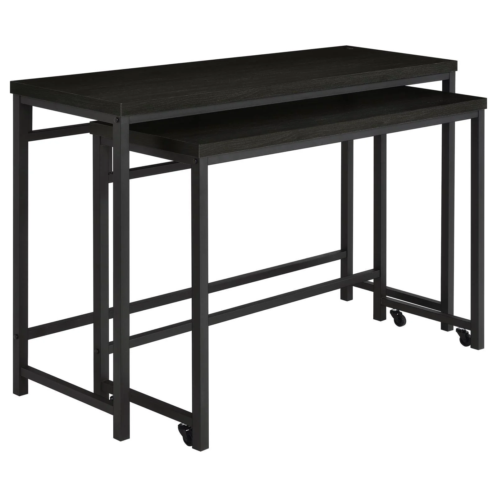 Hawes Black 4-Piece Multipurpose Counter Height Table Set - Image 6