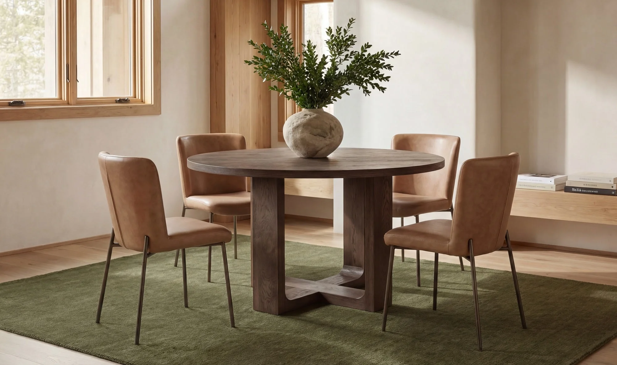 Hayes Dining Table Rustic Brown - Image 3