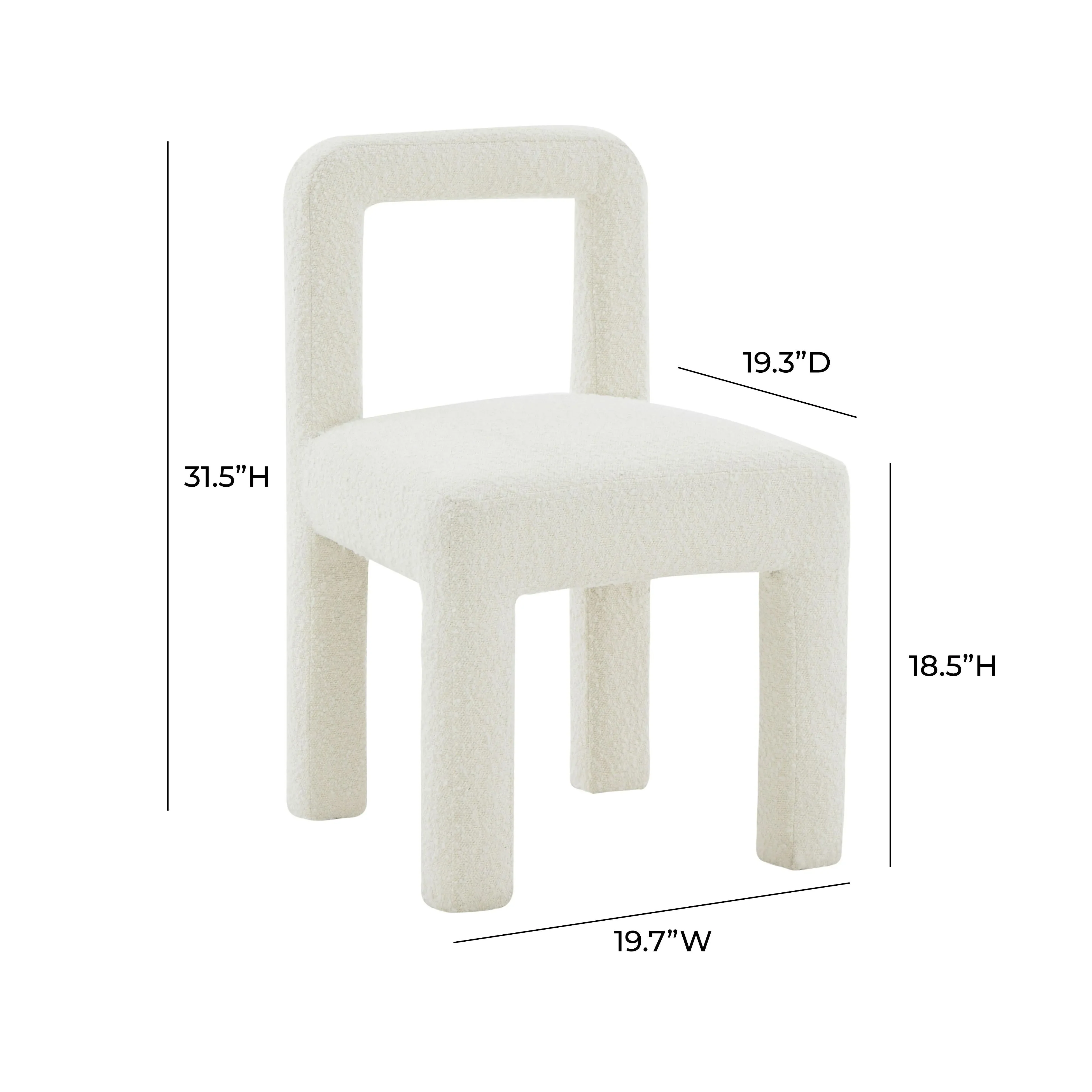Hazel Boucle Dining Chair - Image 22