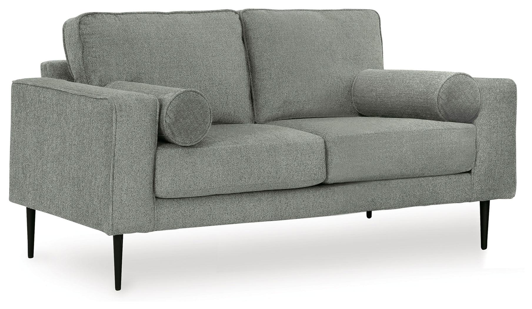 Hazela Charcoal Loveseat - Image 3