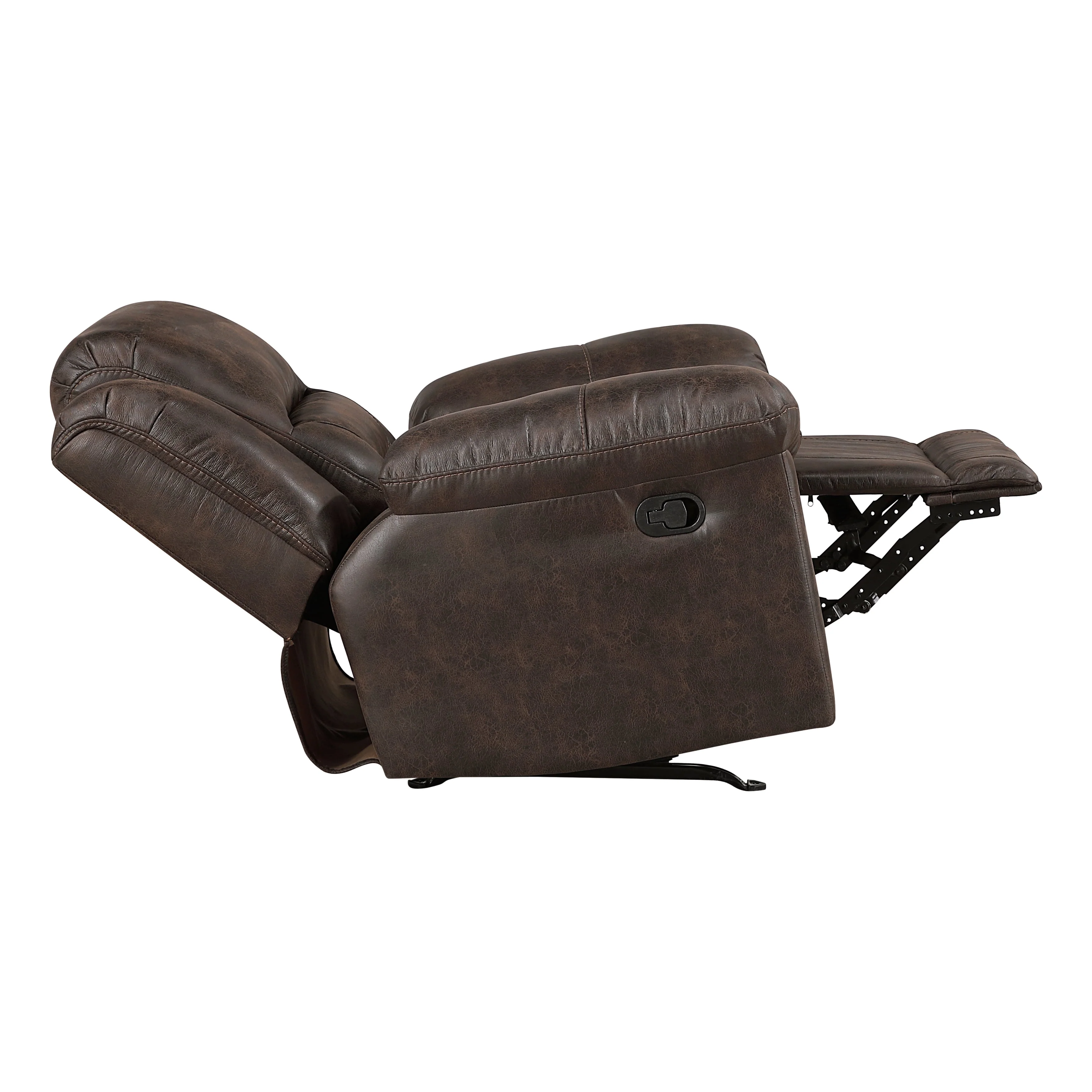 Hazen Dark Brown Rocker Reclining Chair - Image 10
