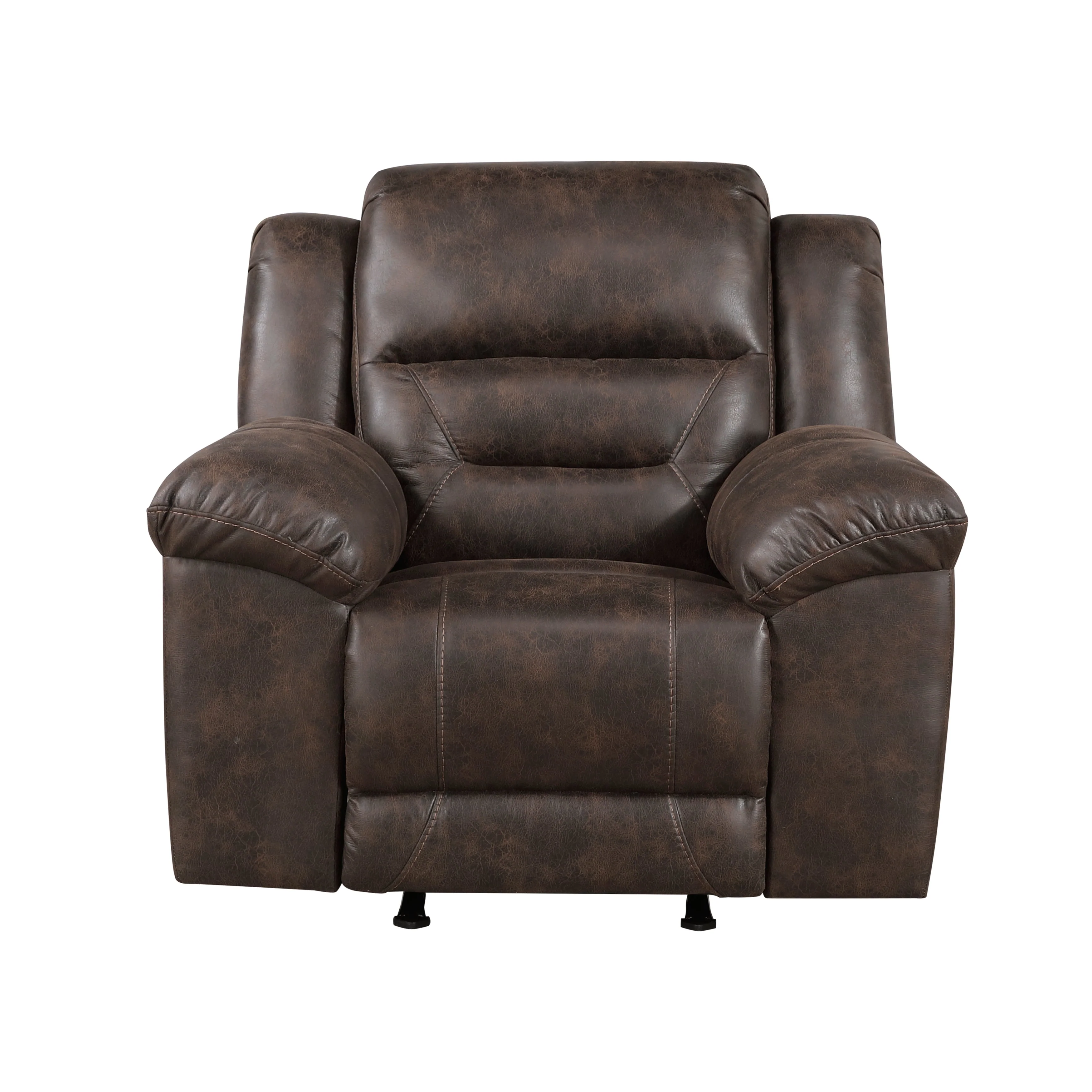 Hazen Dark Brown Rocker Reclining Chair - Image 14