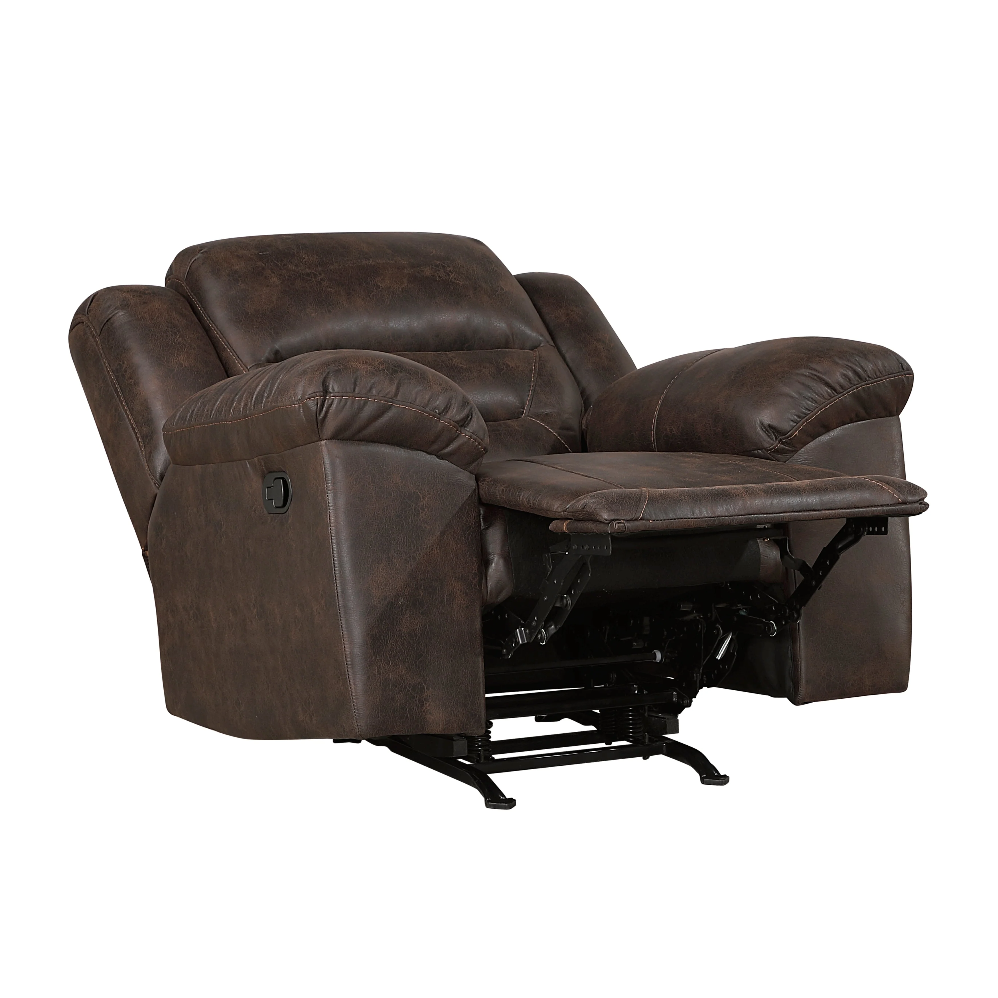 Hazen Dark Brown Rocker Reclining Chair - Image 8