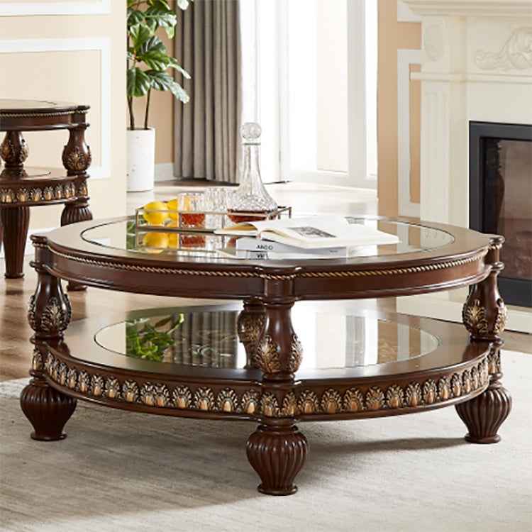 HD-1521 Mohagany 3-Piece Coffee Table Set - Image 2