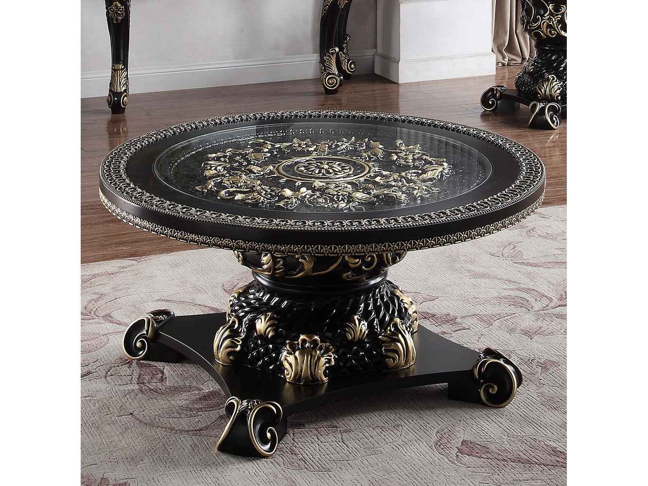 HD-328B Black Enamel Coffee Table
