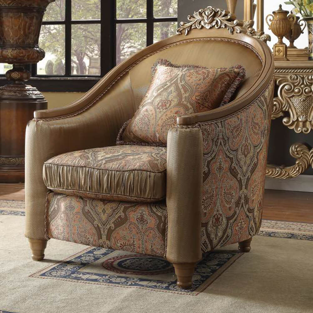 HD-622 Antique Brown Chair