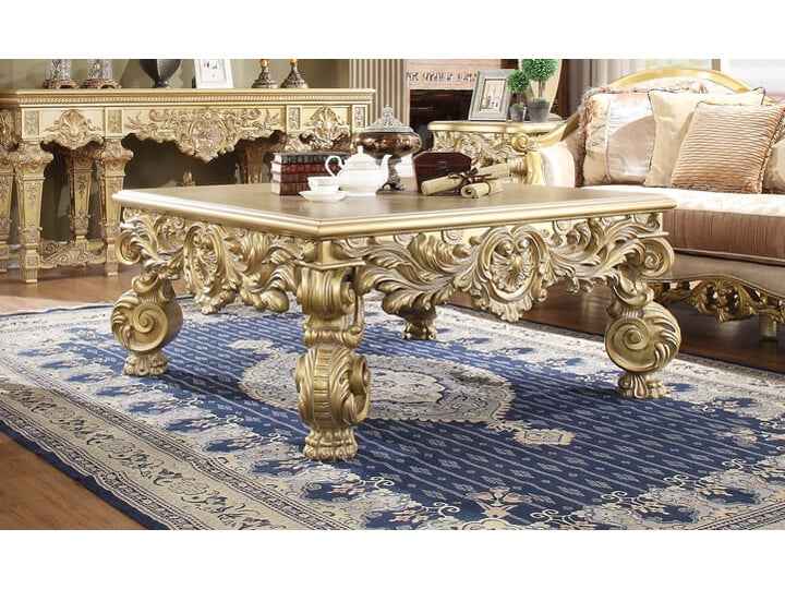HD-8086 Bright Gold Coffee Table
