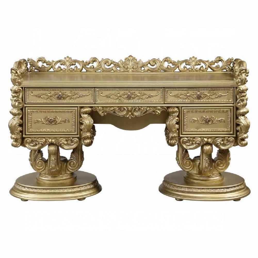 HD-8086 Bright Gold Dresser - Image 3
