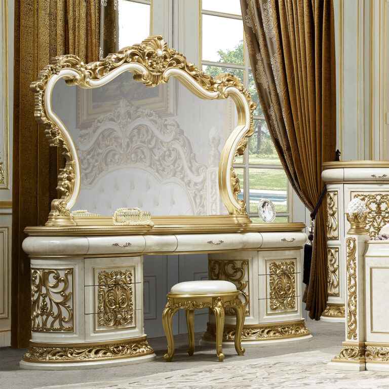 HD-DR903 Ivory/Gold Highlights Dresser