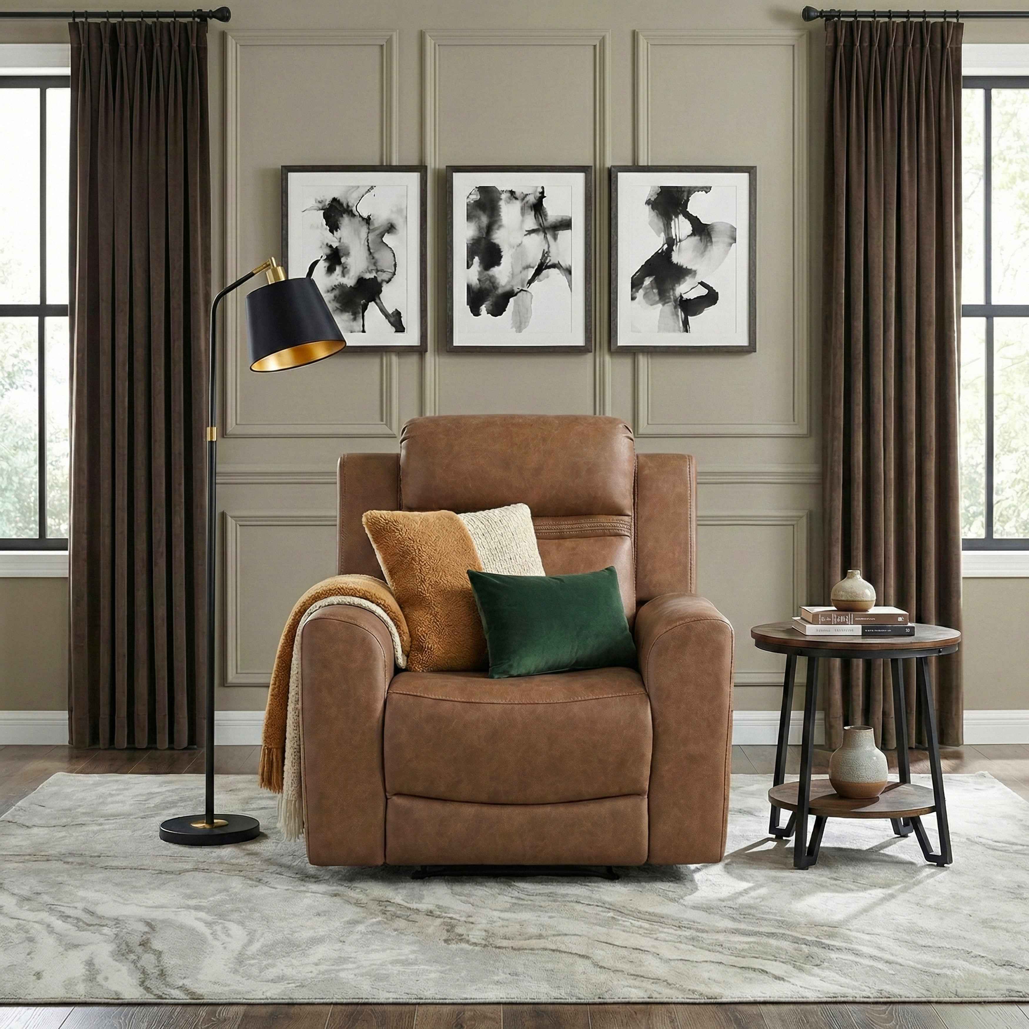 Hearth Brown Reclining Chair - Image 14