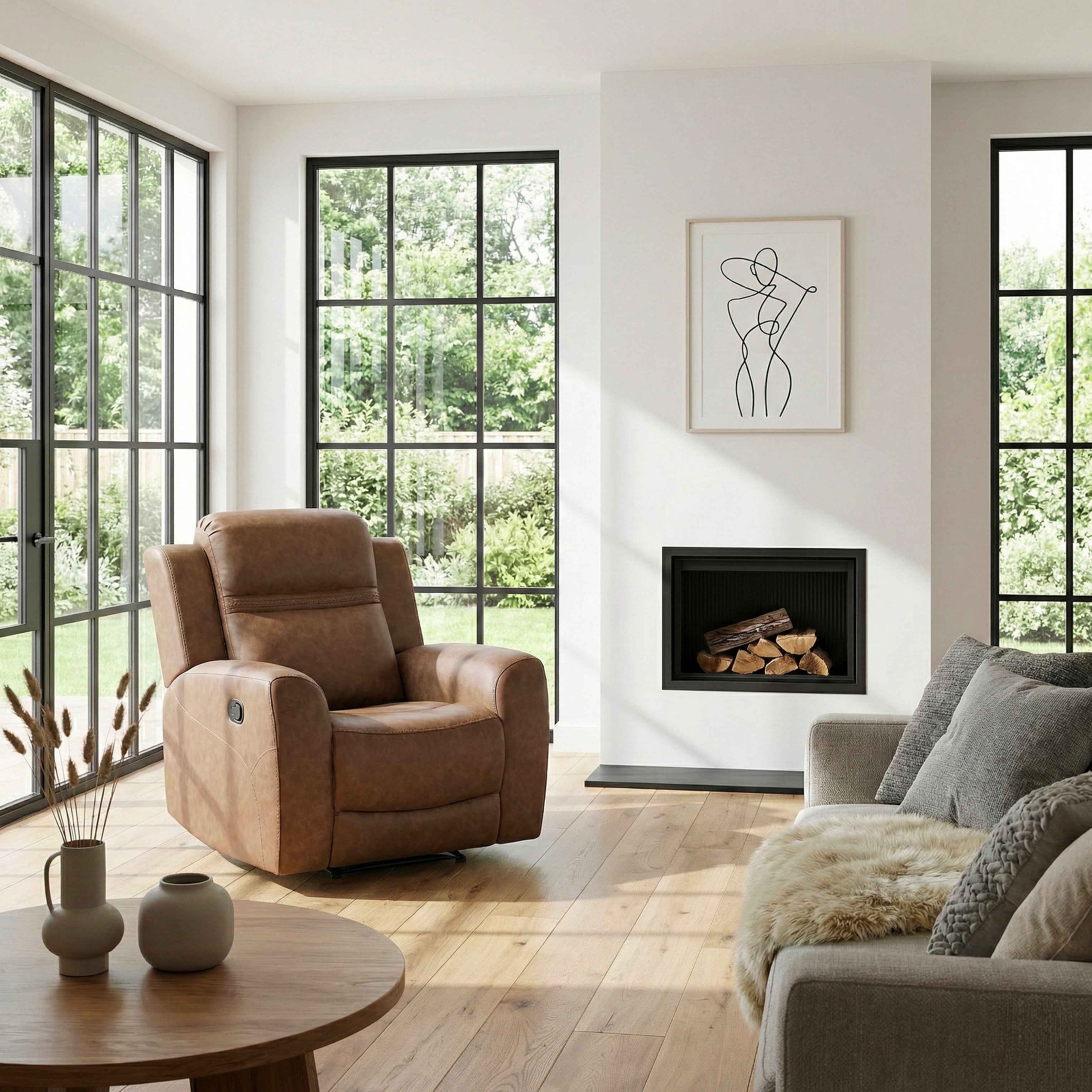 Hearth Brown Reclining Chair - Image 17