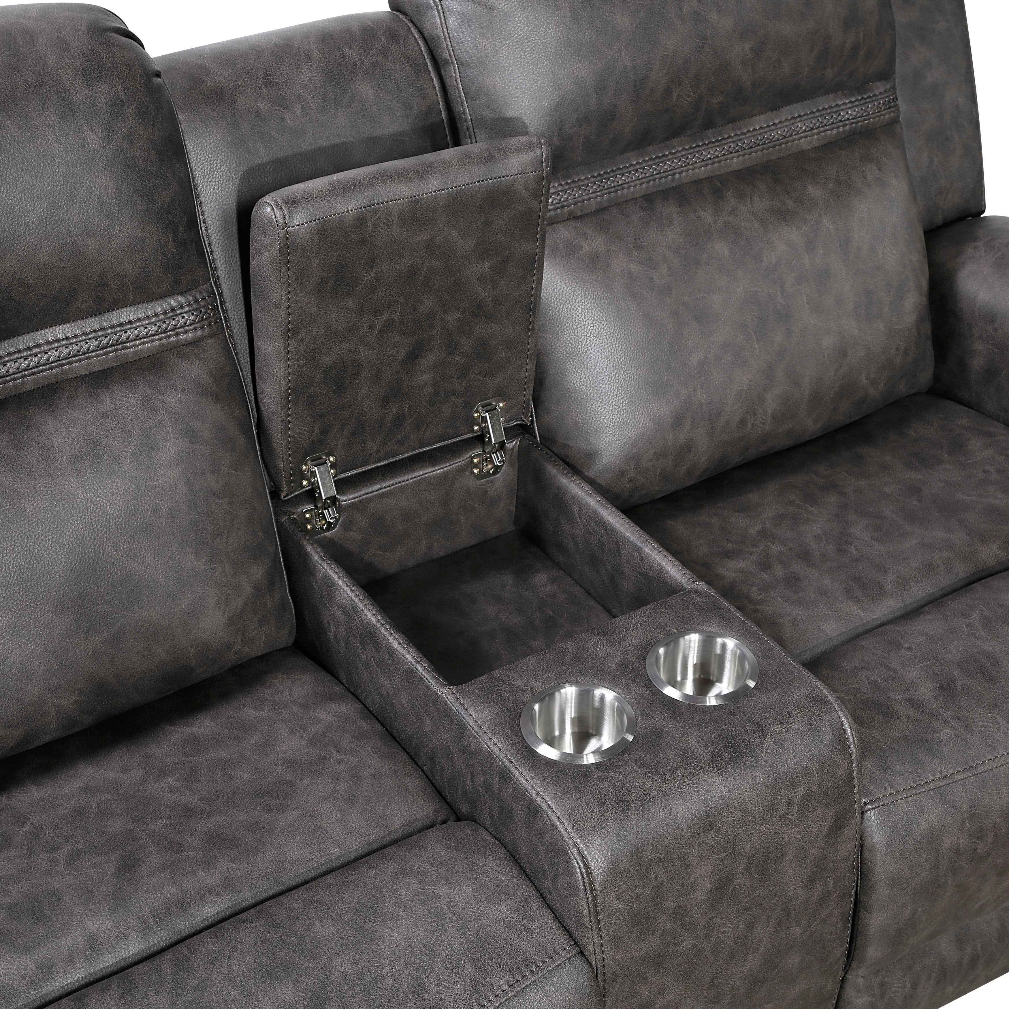 Hearth Charcoal 3-Piece Reclining Living Room Set - Image 10
