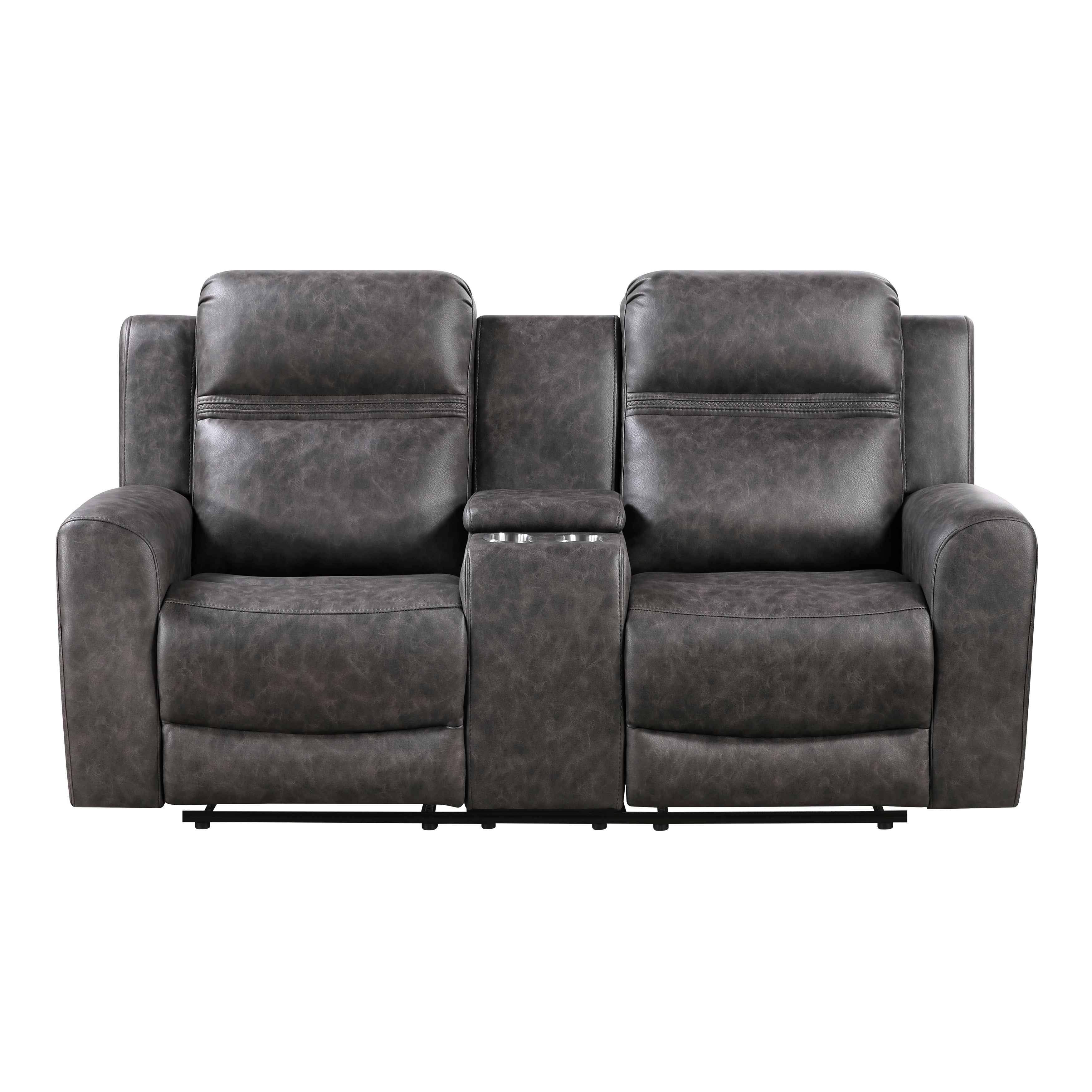 Hearth Charcoal 3-Piece Reclining Living Room Set - Image 6