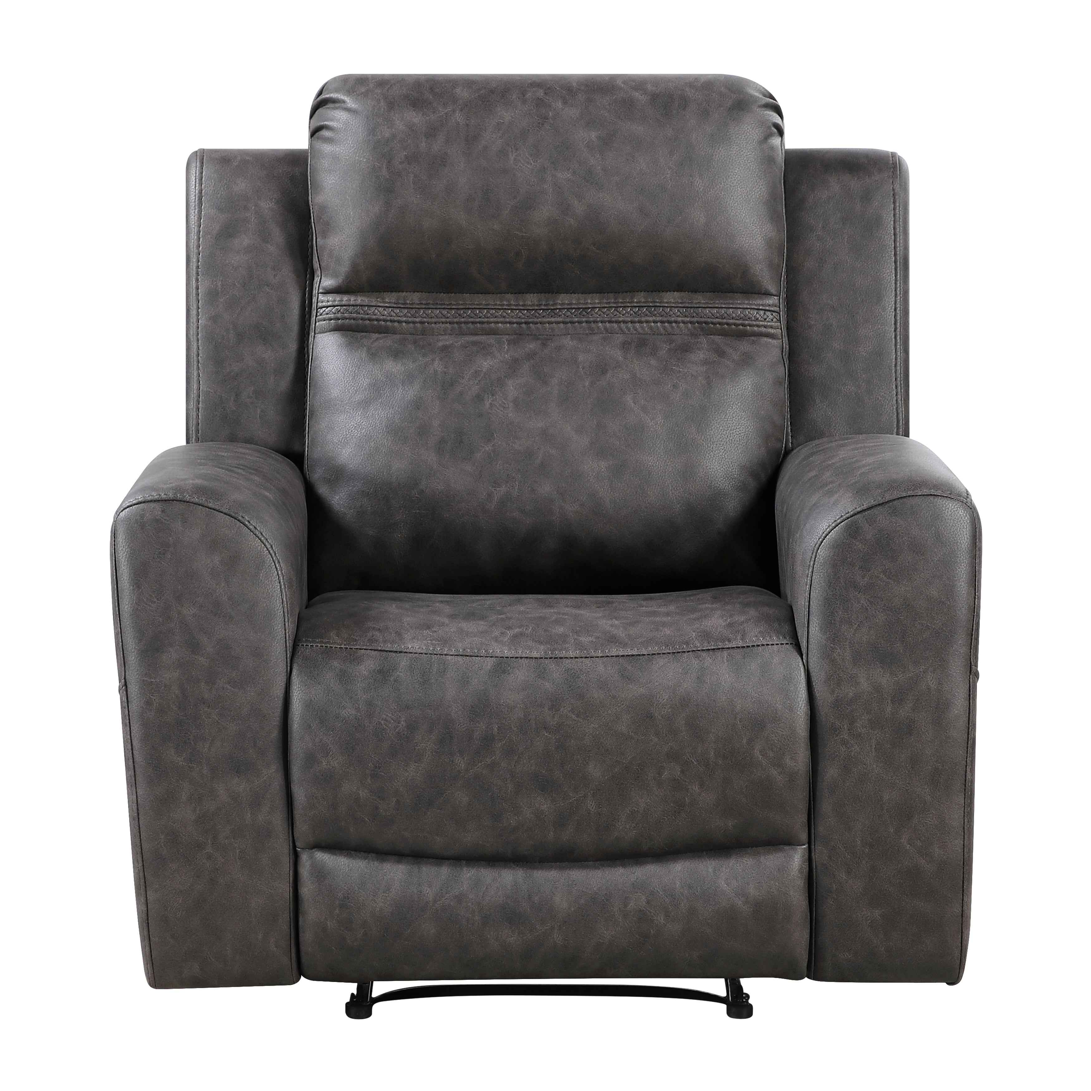 Hearth Charcoal Reclining Living Room Set - Image 11