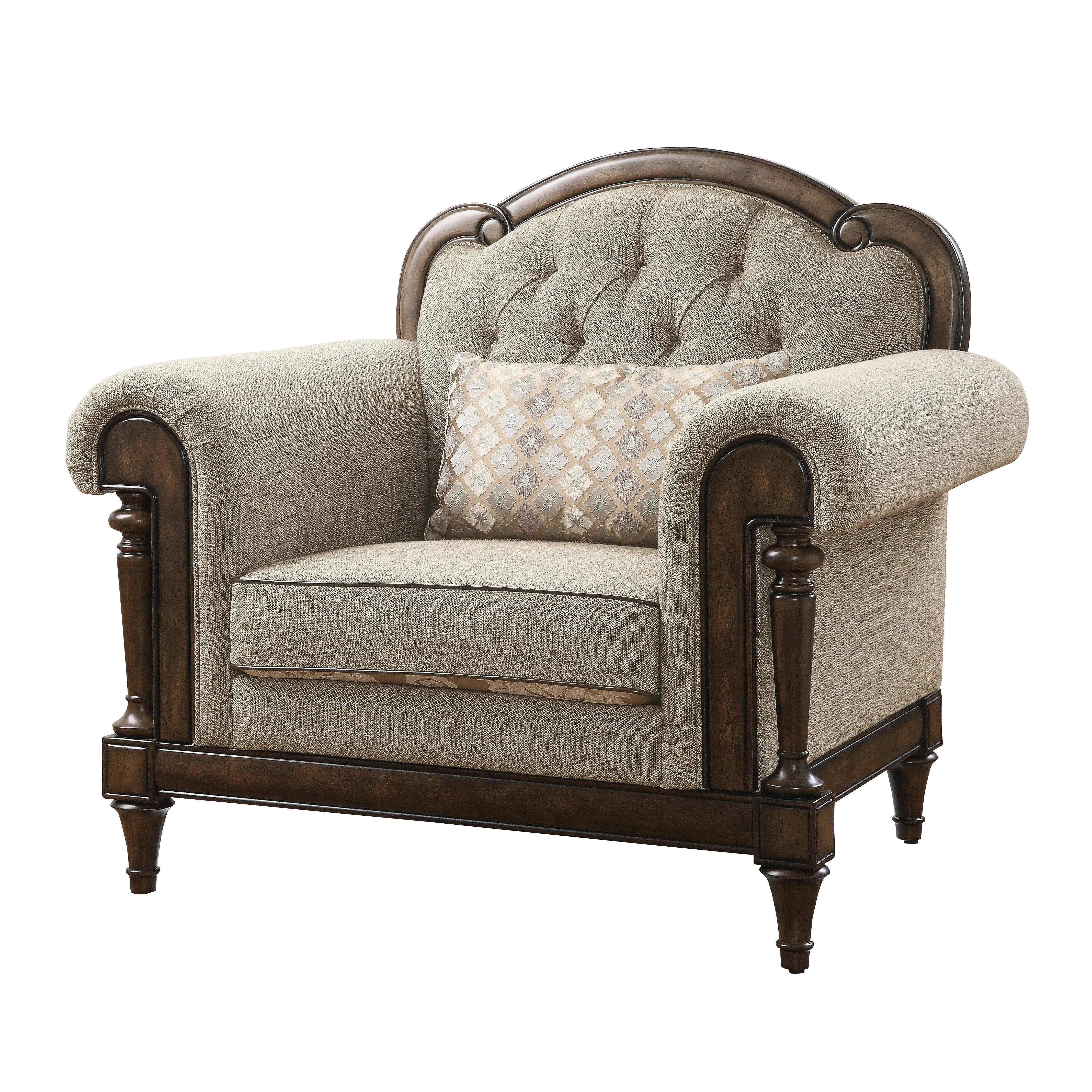 Heath Court Brown Oak Chair - Image 7