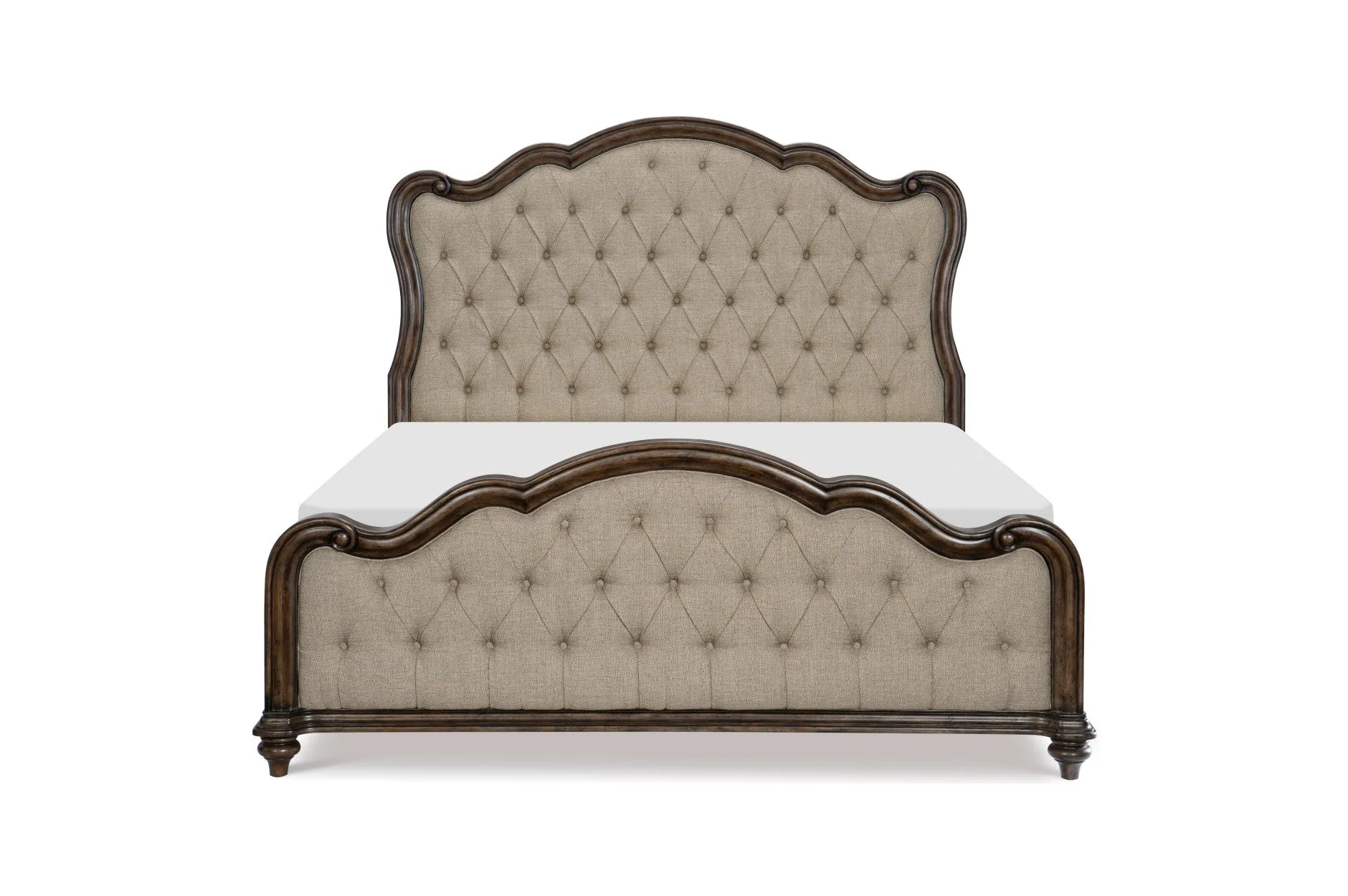 Heath Court Brown Oak King Panel Bed - Image 2