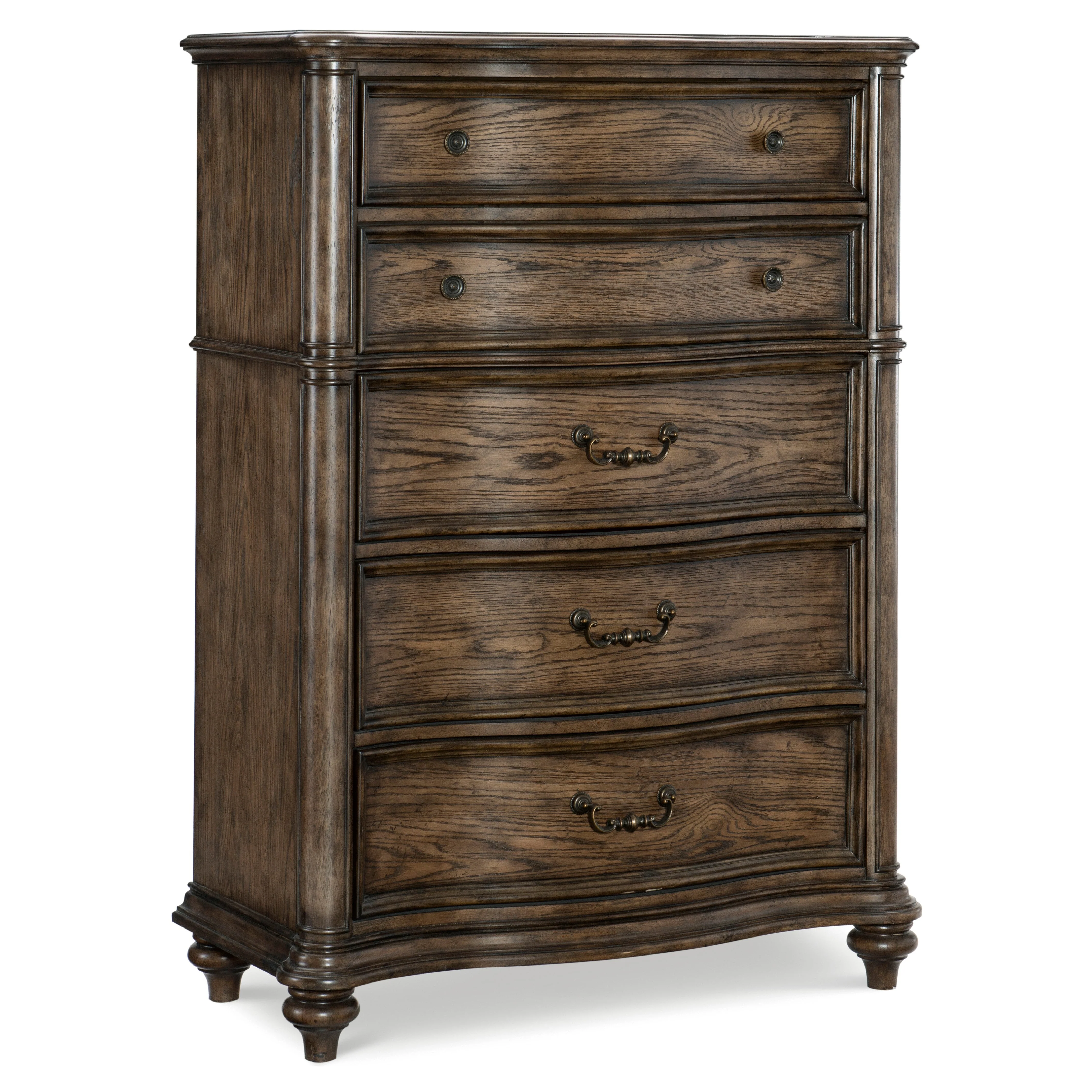 Heath Court Brown Oak Panel Bedroom Set - Image 14