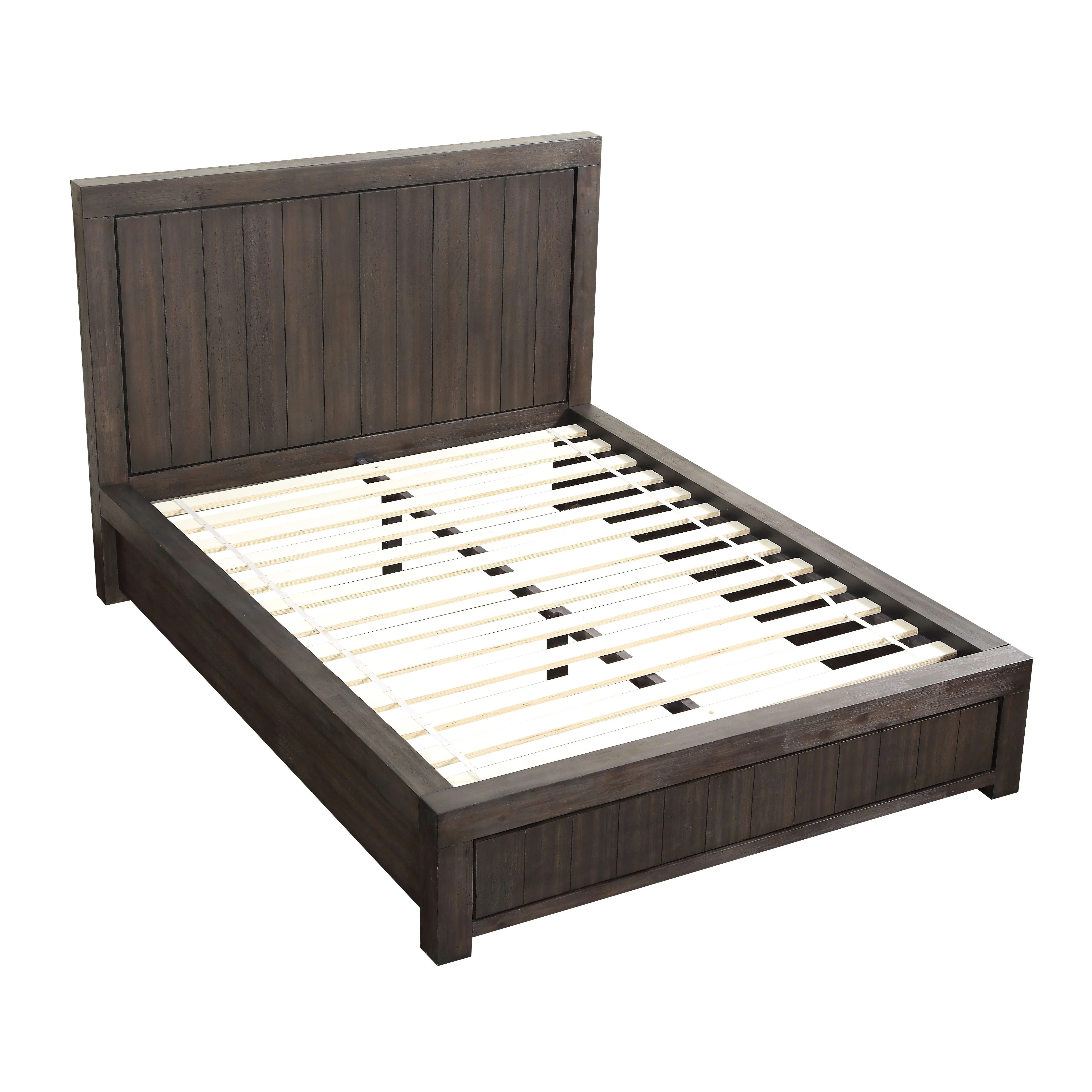Heath Wood California King Platform Bed in Basalt Grey - Image 4