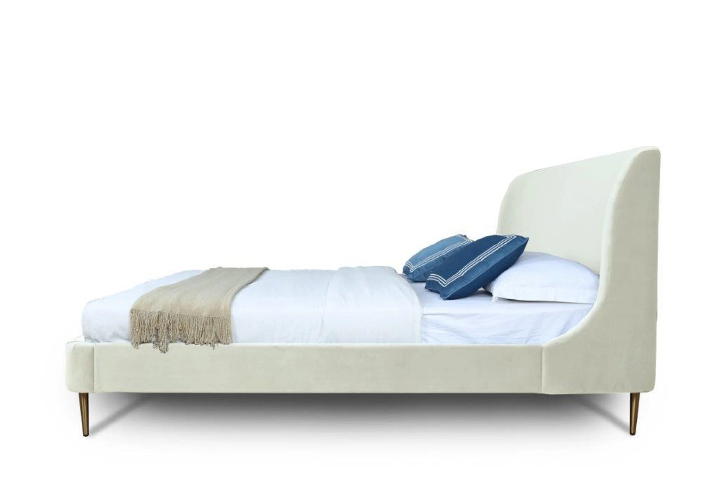 Heather Queen Bed in Cream - Image 5