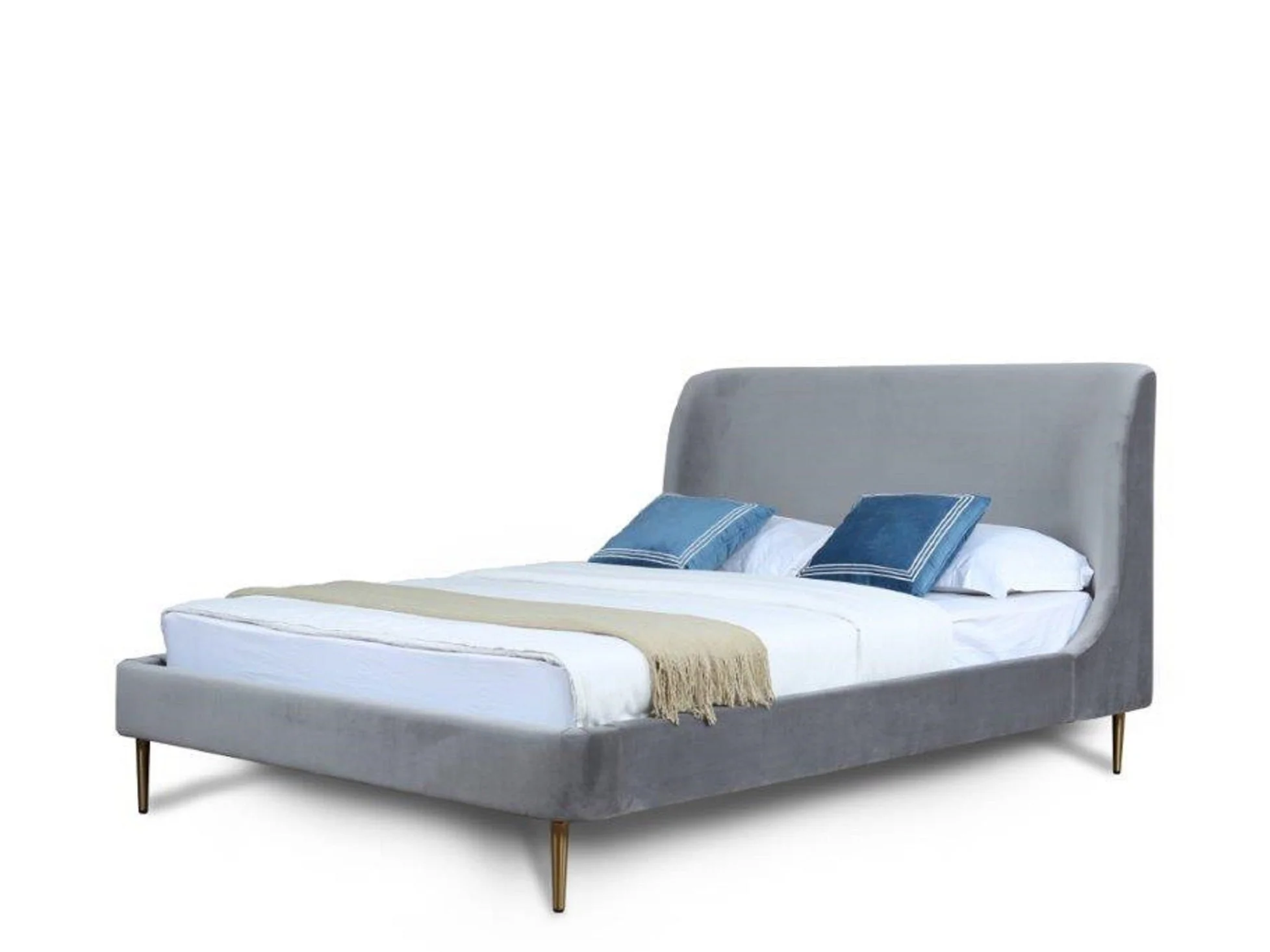 Heather Queen Bed in Grey