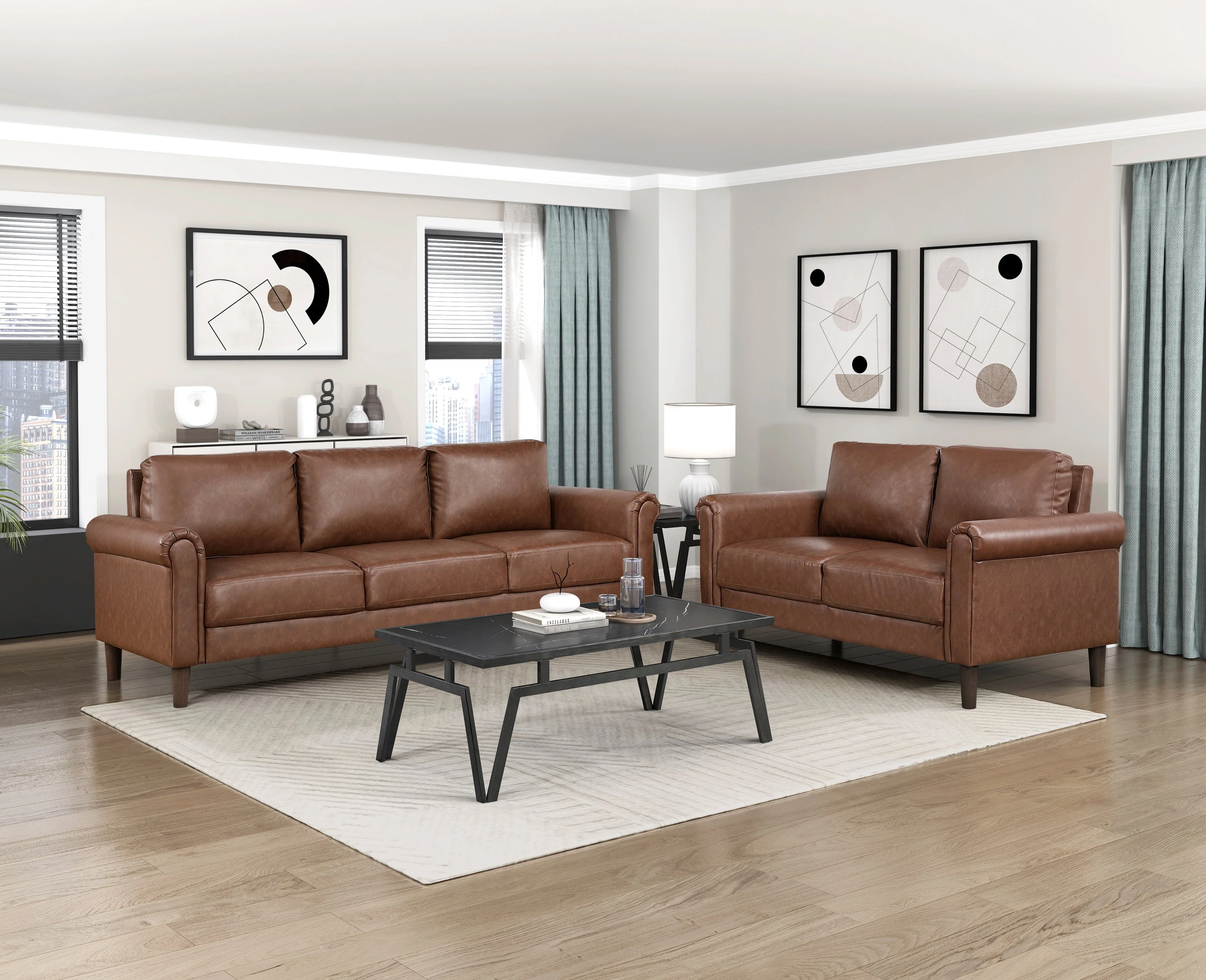 Hector Chocolate Sofa - Image 2