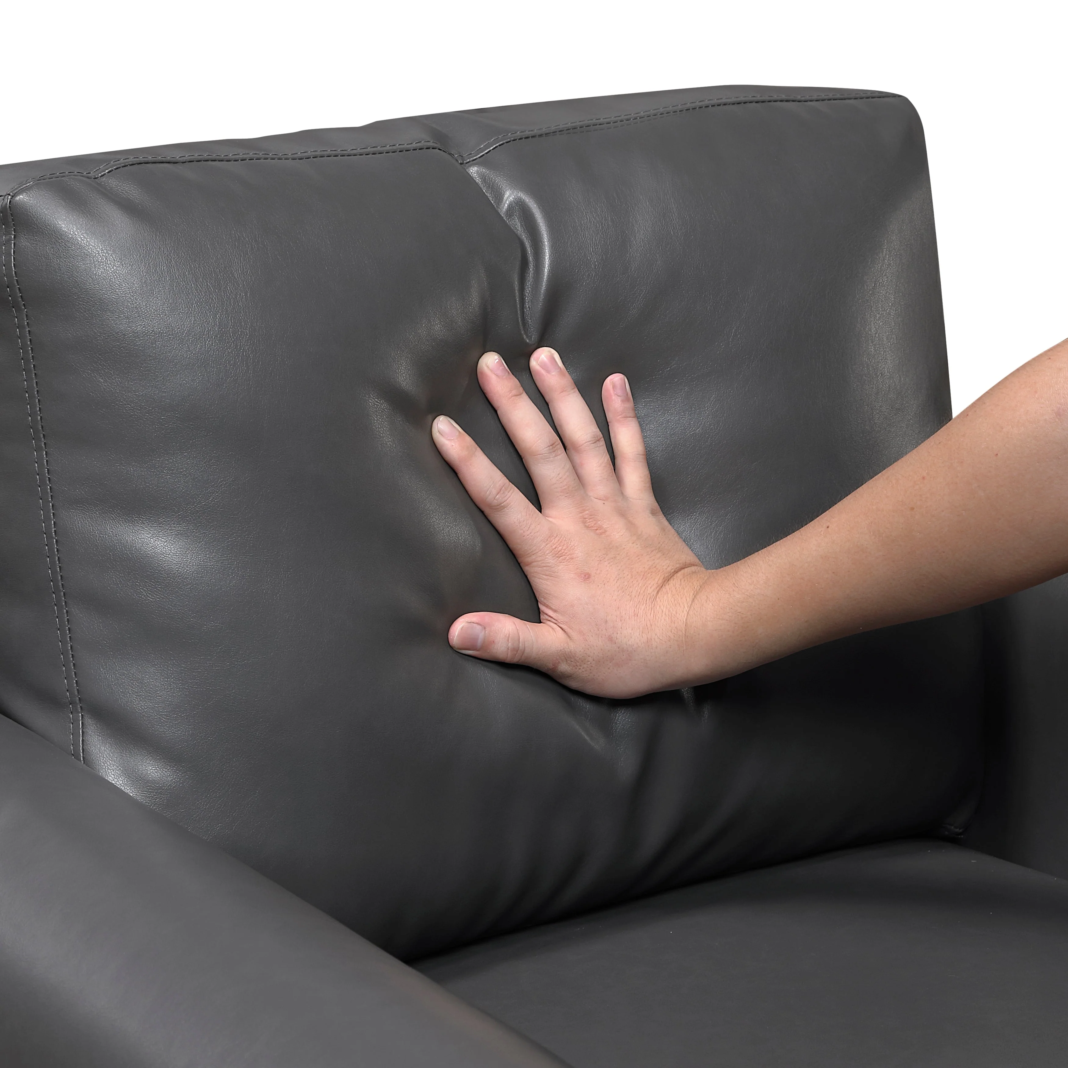 Hector Dark Gray Loveseat - Image 6