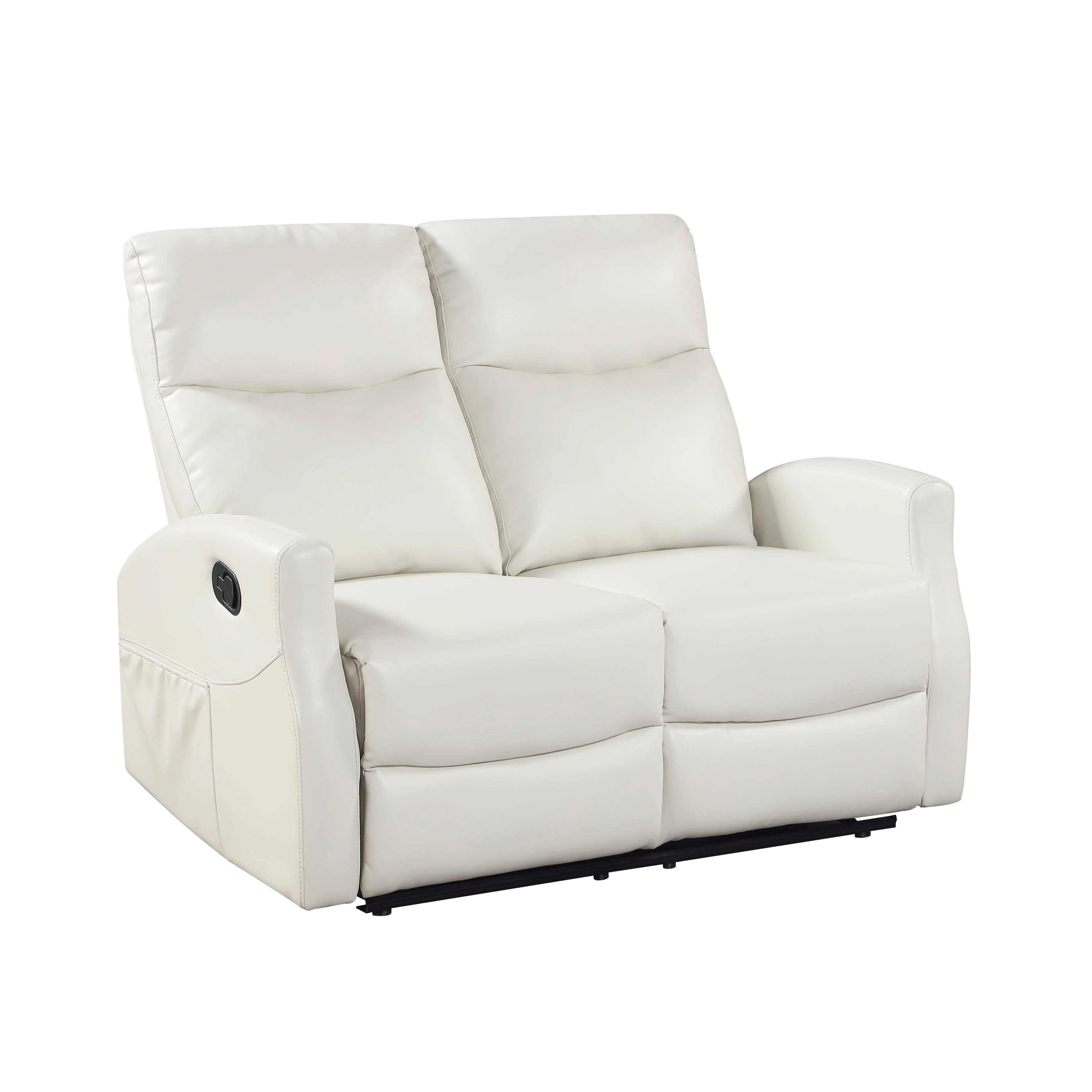 Heisley Beige Double Reclining Loveseat - Image 2